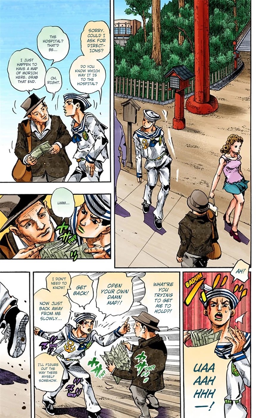 JoJo's Bizarre Adventure Part 8 - JoJolion (Official Colored) Chapter 15 page 8 - Chapter 15: Paisley Park and Born This Way Part 4
