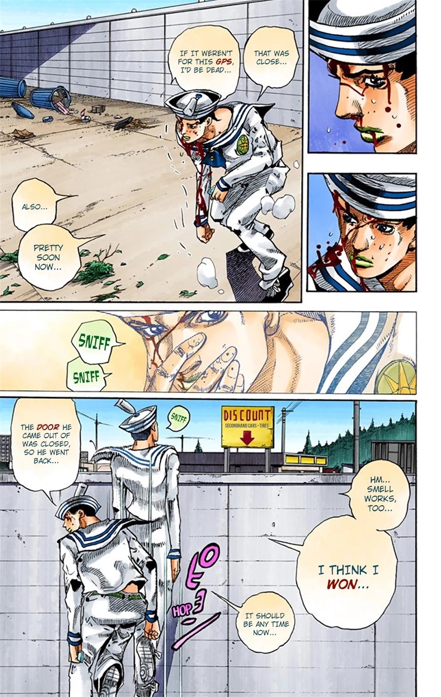JoJo's Bizarre Adventure Part 8 - JoJolion (Official Colored) Chapter 16 page 12 - Chapter 16: Paisley Park and Born This Way Part 5