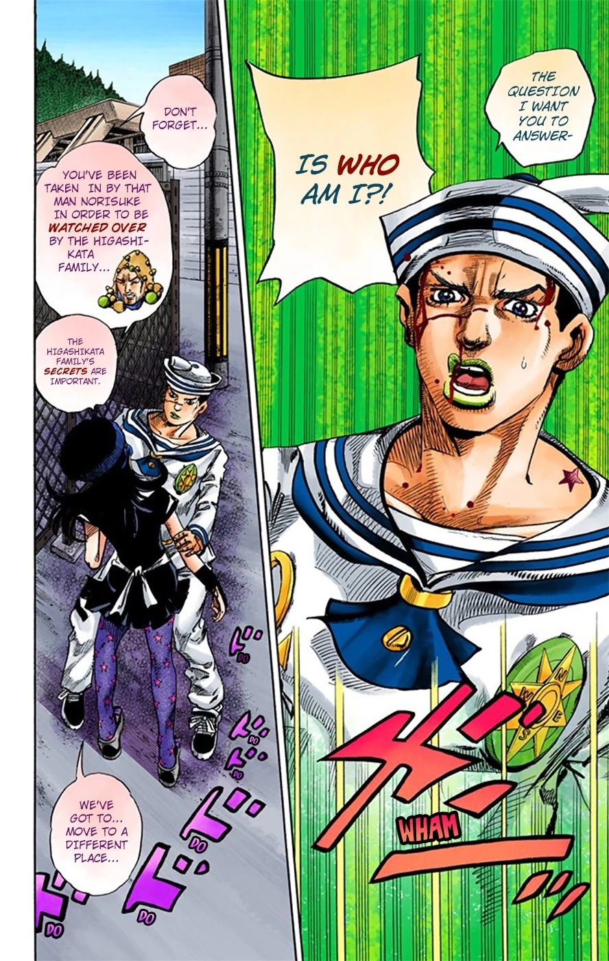 JoJo's Bizarre Adventure Part 8 - JoJolion (Official Colored) Chapter 17 page 21 - Chapter 17: The Lemon and the Tangerine