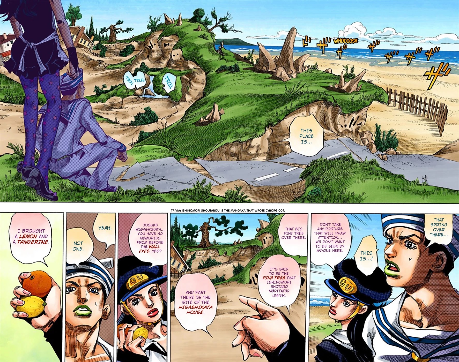 JoJo's Bizarre Adventure Part 8 - JoJolion (Official Colored) Chapter 17 page 23 - Chapter 17: The Lemon and the Tangerine