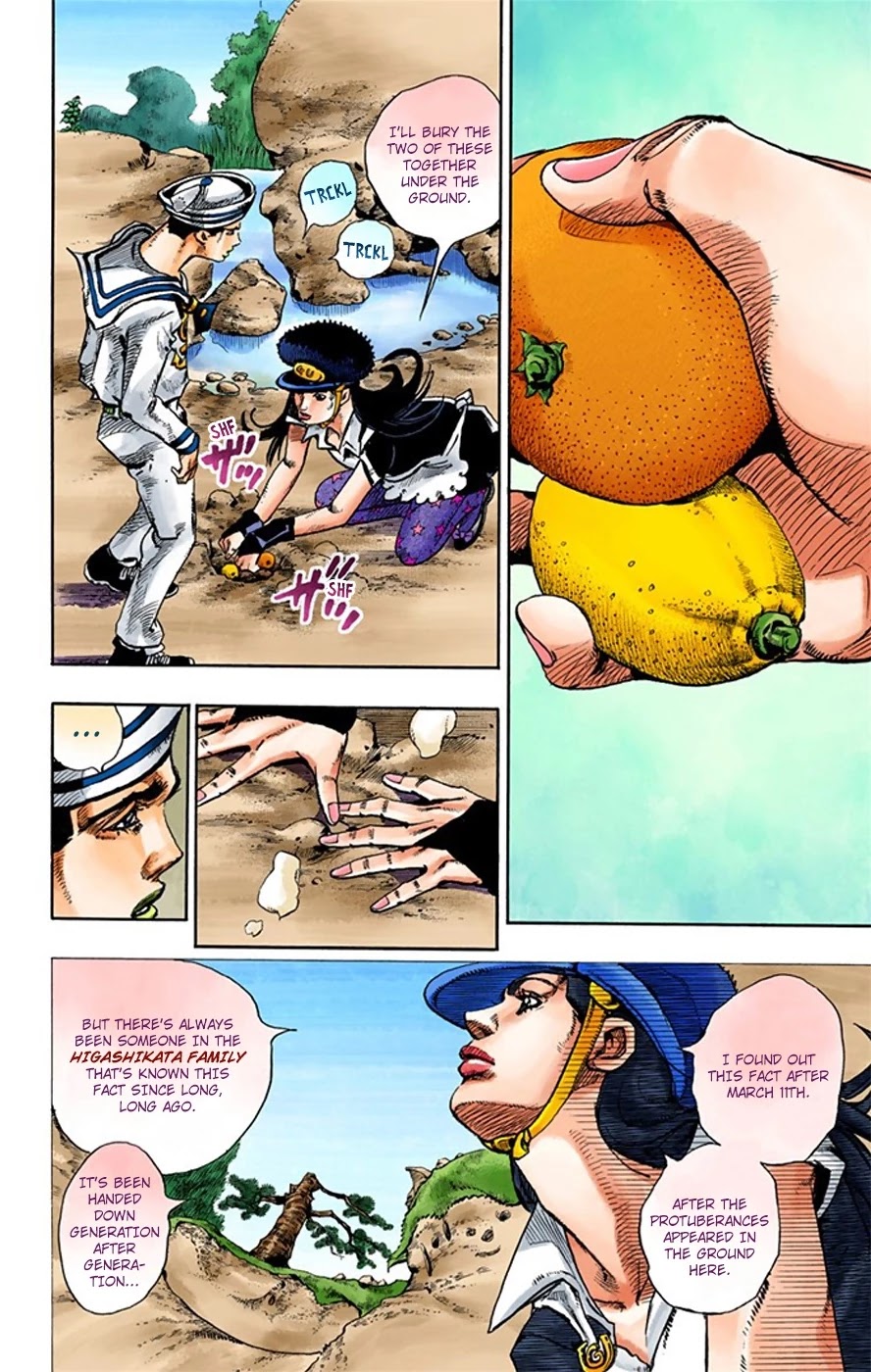 JoJo's Bizarre Adventure Part 8 - JoJolion (Official Colored) Chapter 17 page 24 - Chapter 17: The Lemon and the Tangerine