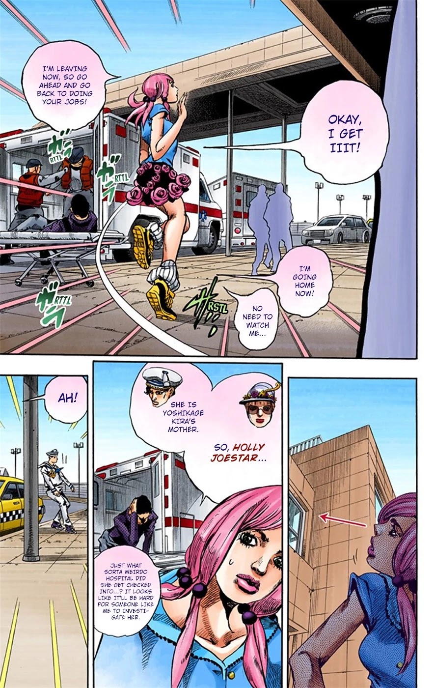 JoJo's Bizarre Adventure Part 8 - JoJolion (Official Colored) Chapter 17 page 4 - Chapter 17: The Lemon and the Tangerine