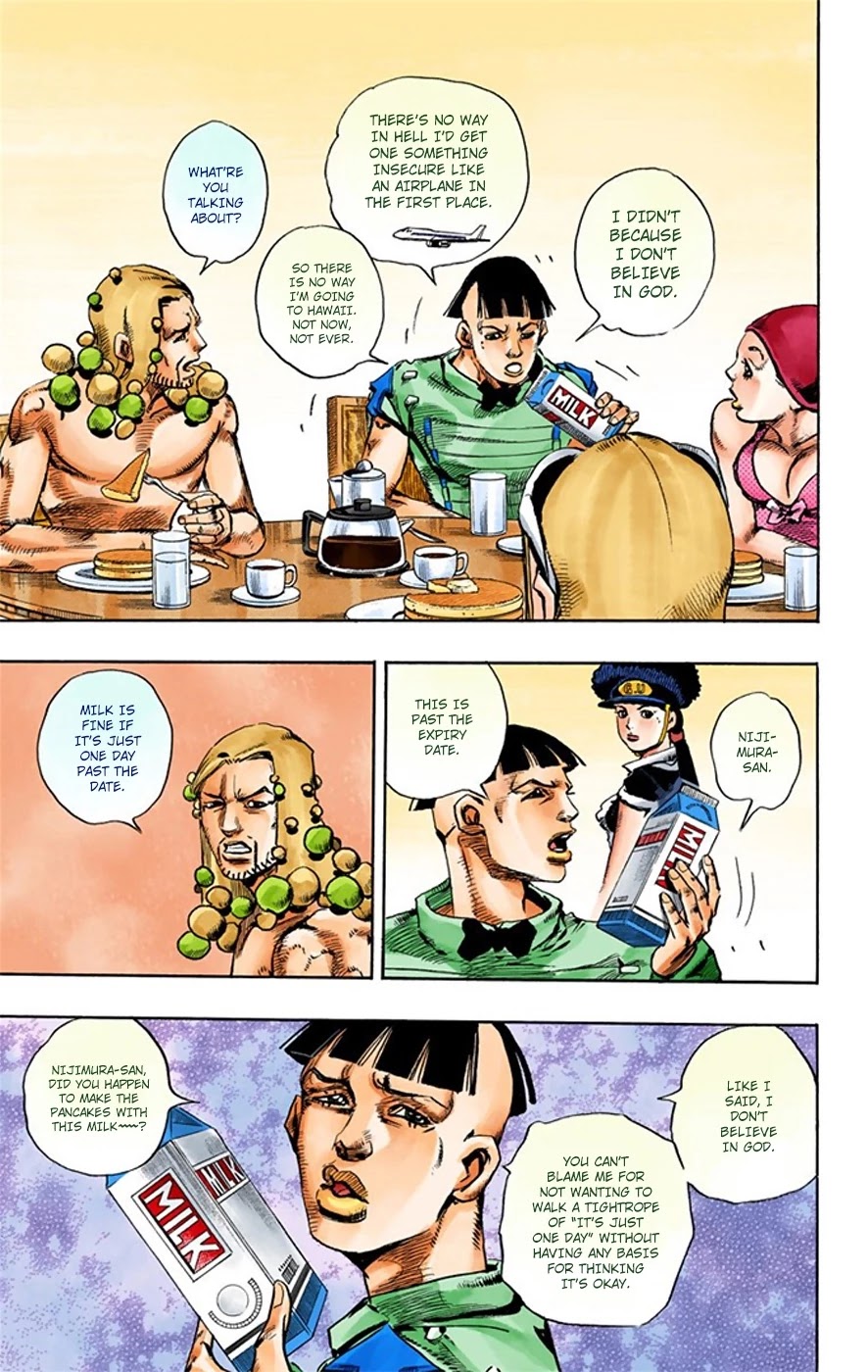 JoJo's Bizarre Adventure Part 8 - JoJolion (Official Colored) Chapter 18 page 10 - Chapter 18: Shakedown Road Part 1