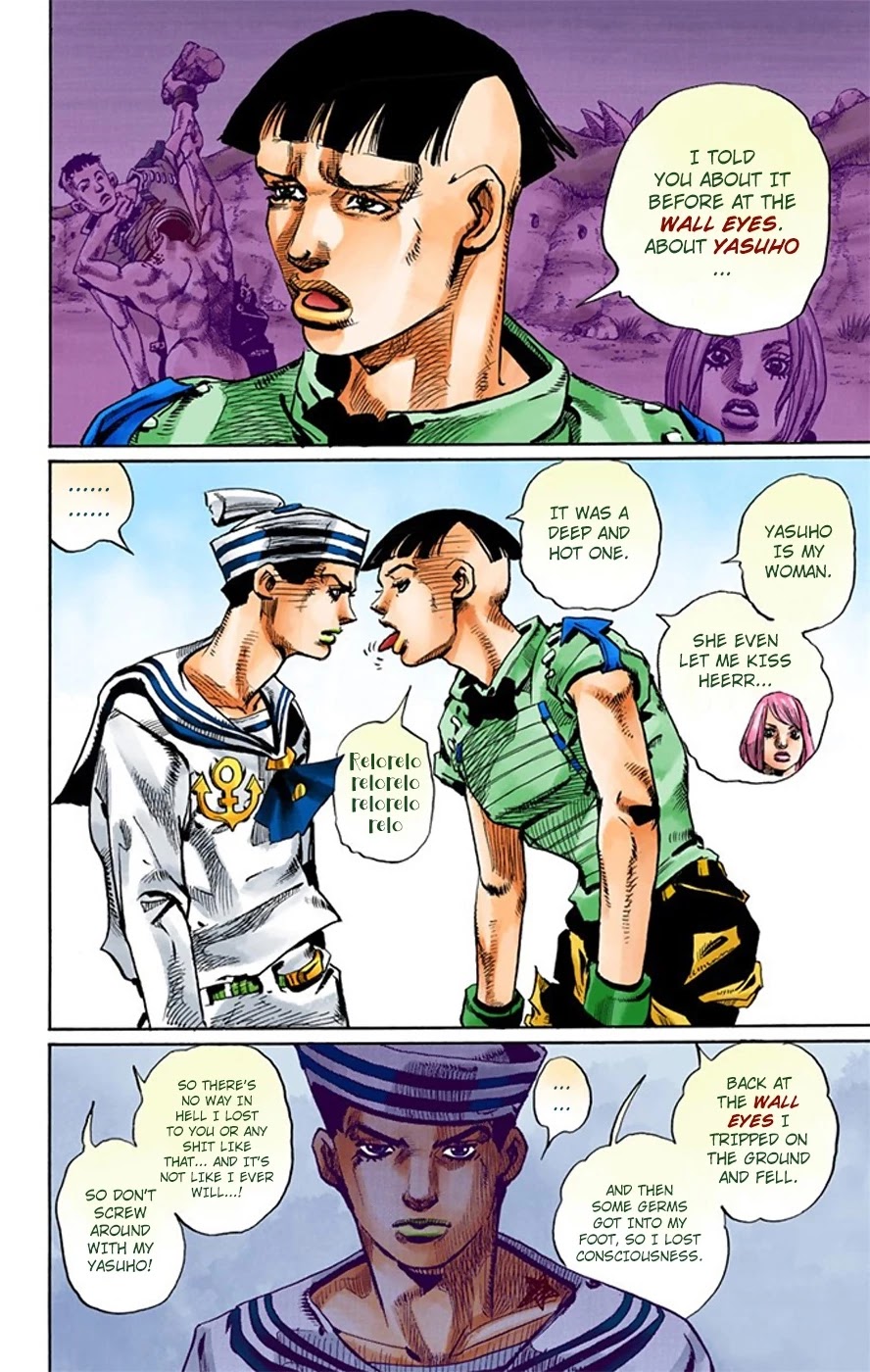 JoJo's Bizarre Adventure Part 8 - JoJolion (Official Colored) Chapter 18 page 17 - Chapter 18: Shakedown Road Part 1