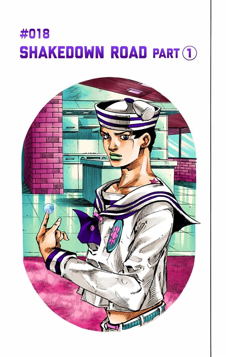 JoJo's Bizarre Adventure Part 8 - JoJolion (Official Colored) Chapter 18 page 2 - Chapter 18: Shakedown Road Part 1