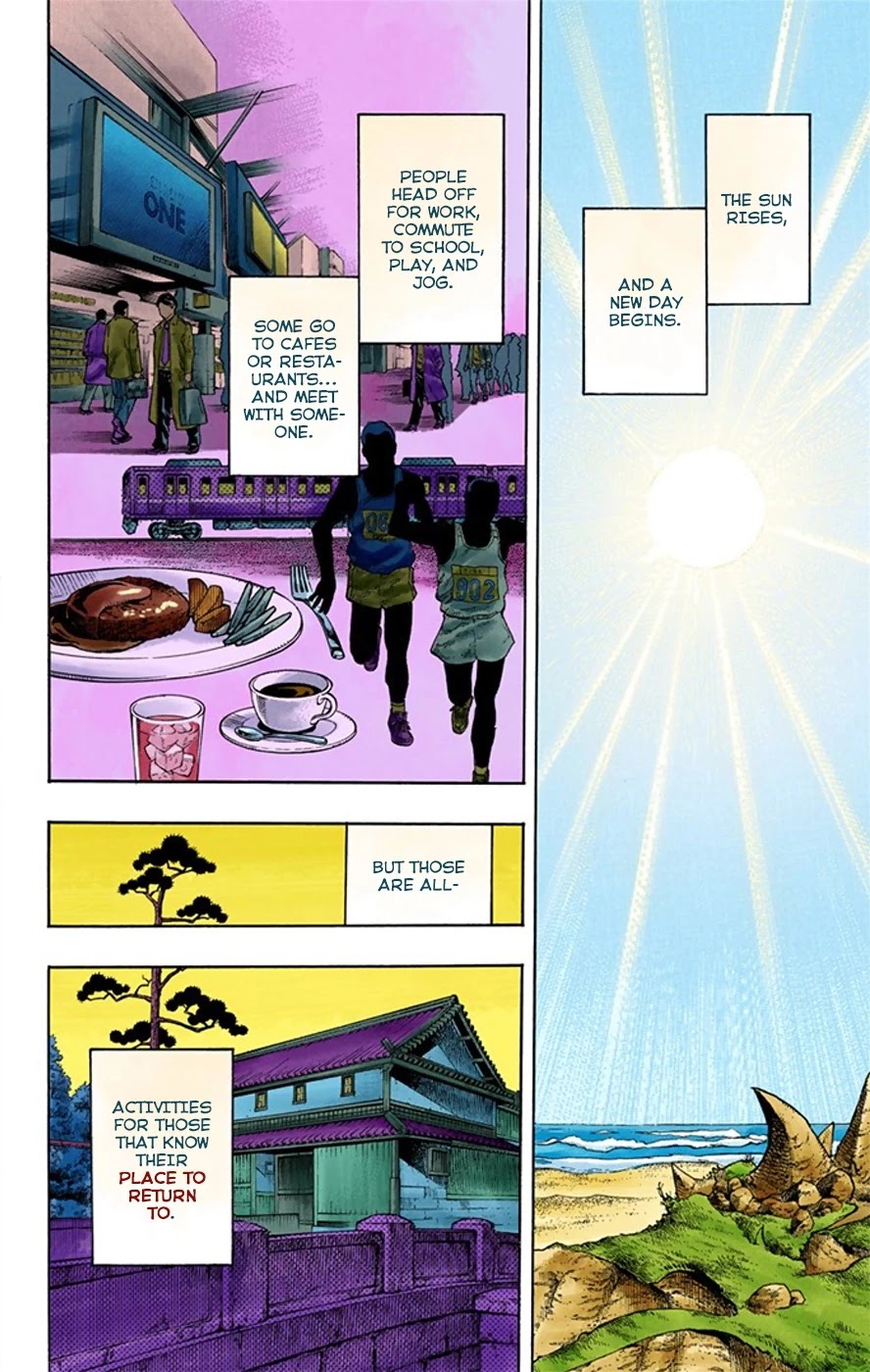 JoJo's Bizarre Adventure Part 8 - JoJolion (Official Colored) Chapter 18 page 3 - Chapter 18: Shakedown Road Part 1