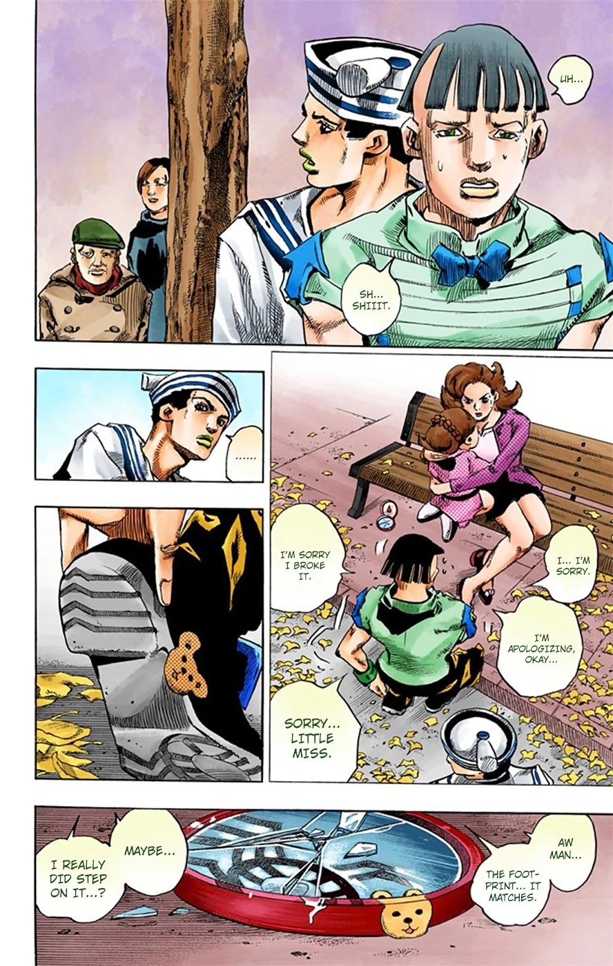 JoJo's Bizarre Adventure Part 8 - JoJolion (Official Colored) Chapter 18 page 33 - Chapter 18: Shakedown Road Part 1