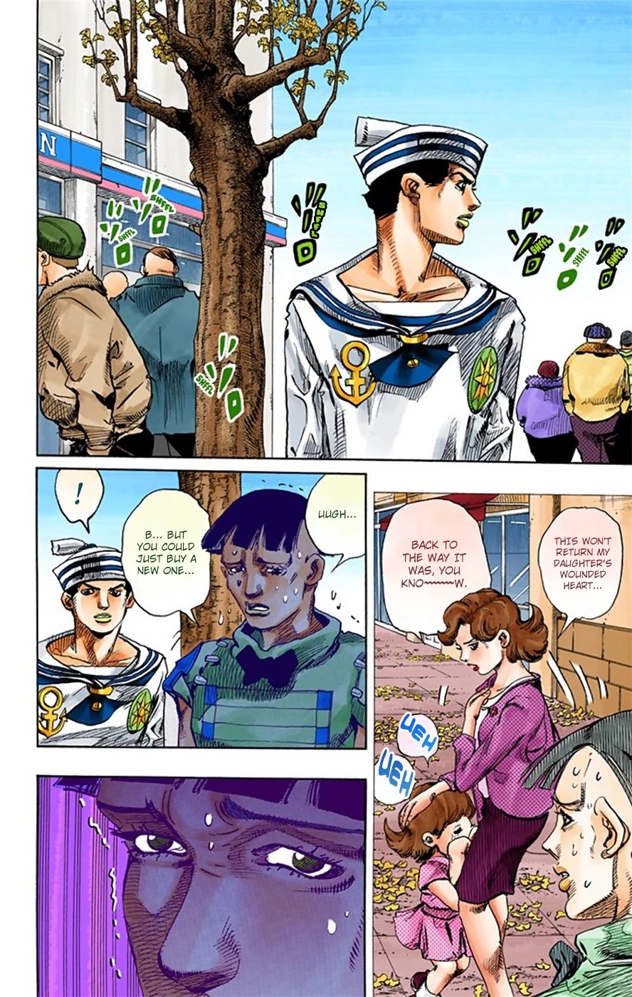 JoJo's Bizarre Adventure Part 8 - JoJolion (Official Colored) Chapter 18 page 35 - Chapter 18: Shakedown Road Part 1