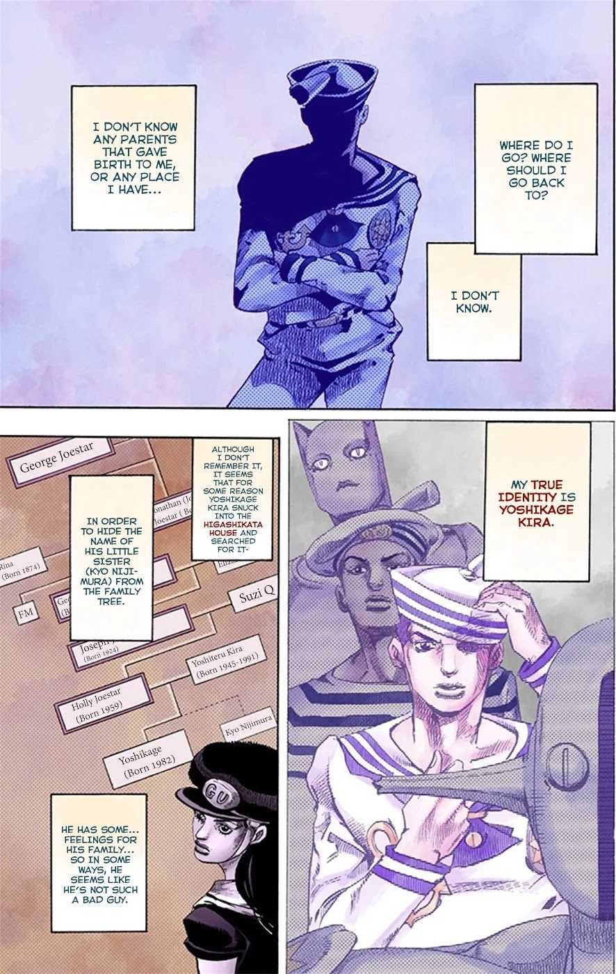 JoJo's Bizarre Adventure Part 8 - JoJolion (Official Colored) Chapter 18 page 4 - Chapter 18: Shakedown Road Part 1