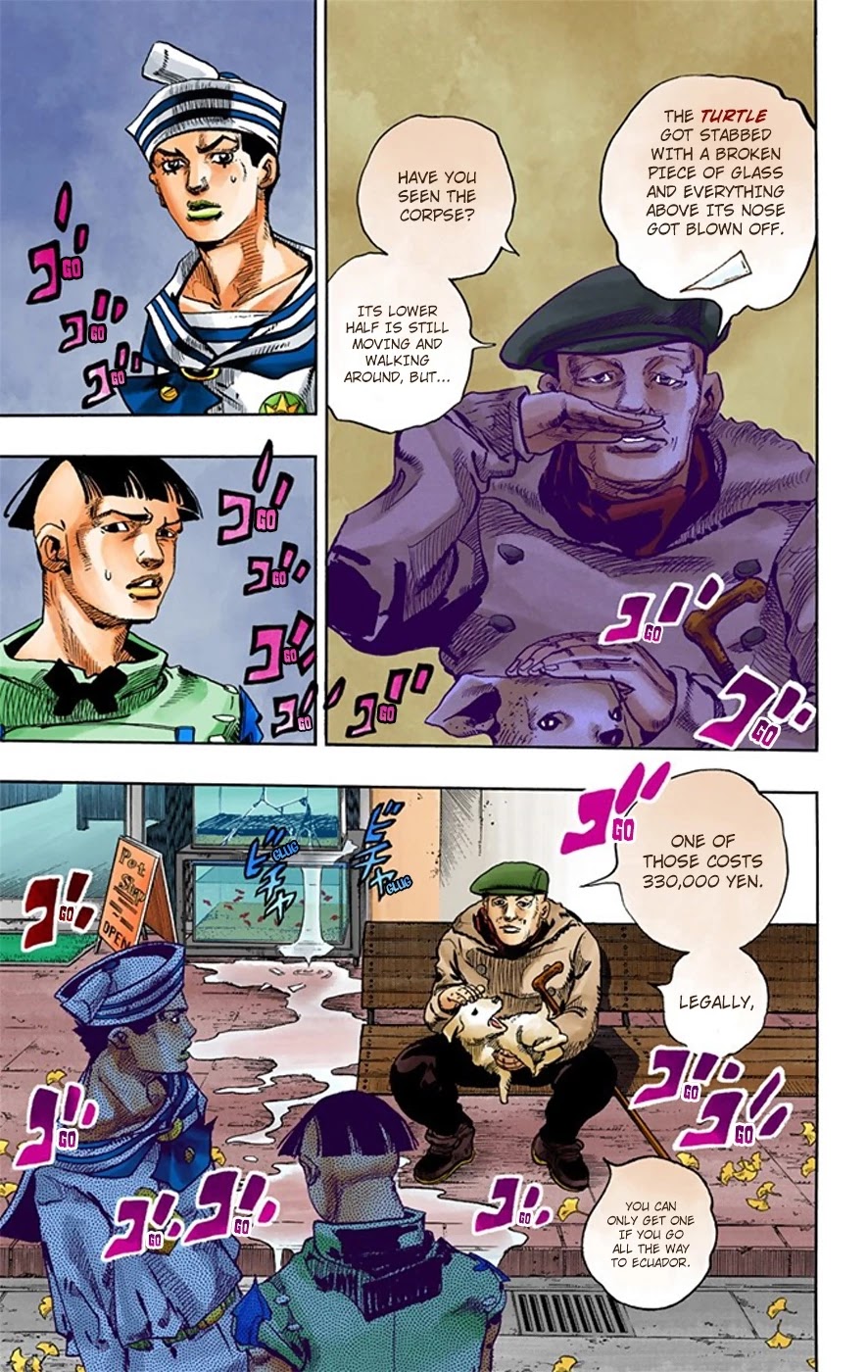 JoJo's Bizarre Adventure Part 8 - JoJolion (Official Colored) Chapter 18 page 42 - Chapter 18: Shakedown Road Part 1