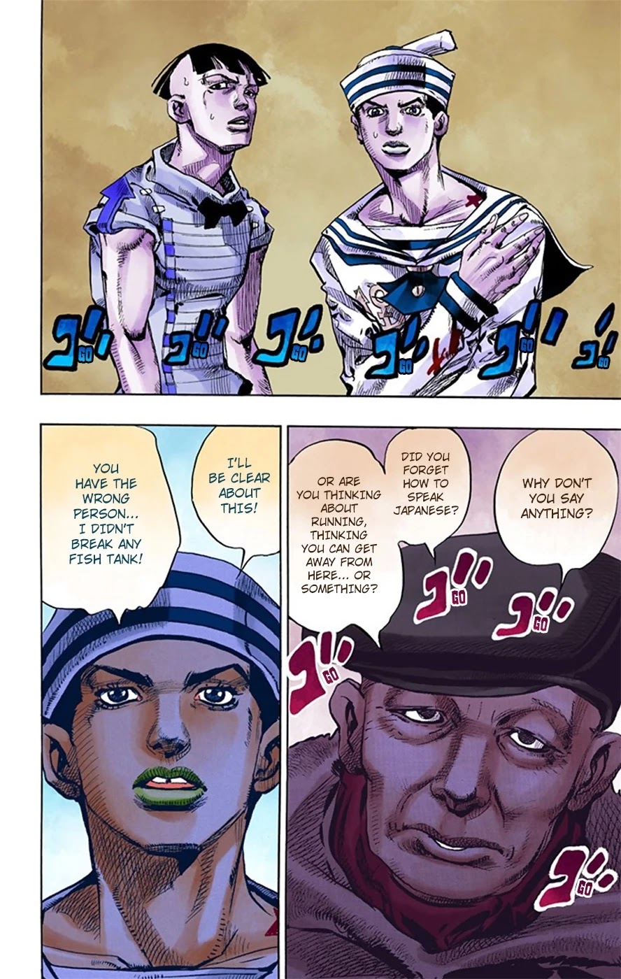 JoJo's Bizarre Adventure Part 8 - JoJolion (Official Colored) Chapter 18 page 43 - Chapter 18: Shakedown Road Part 1