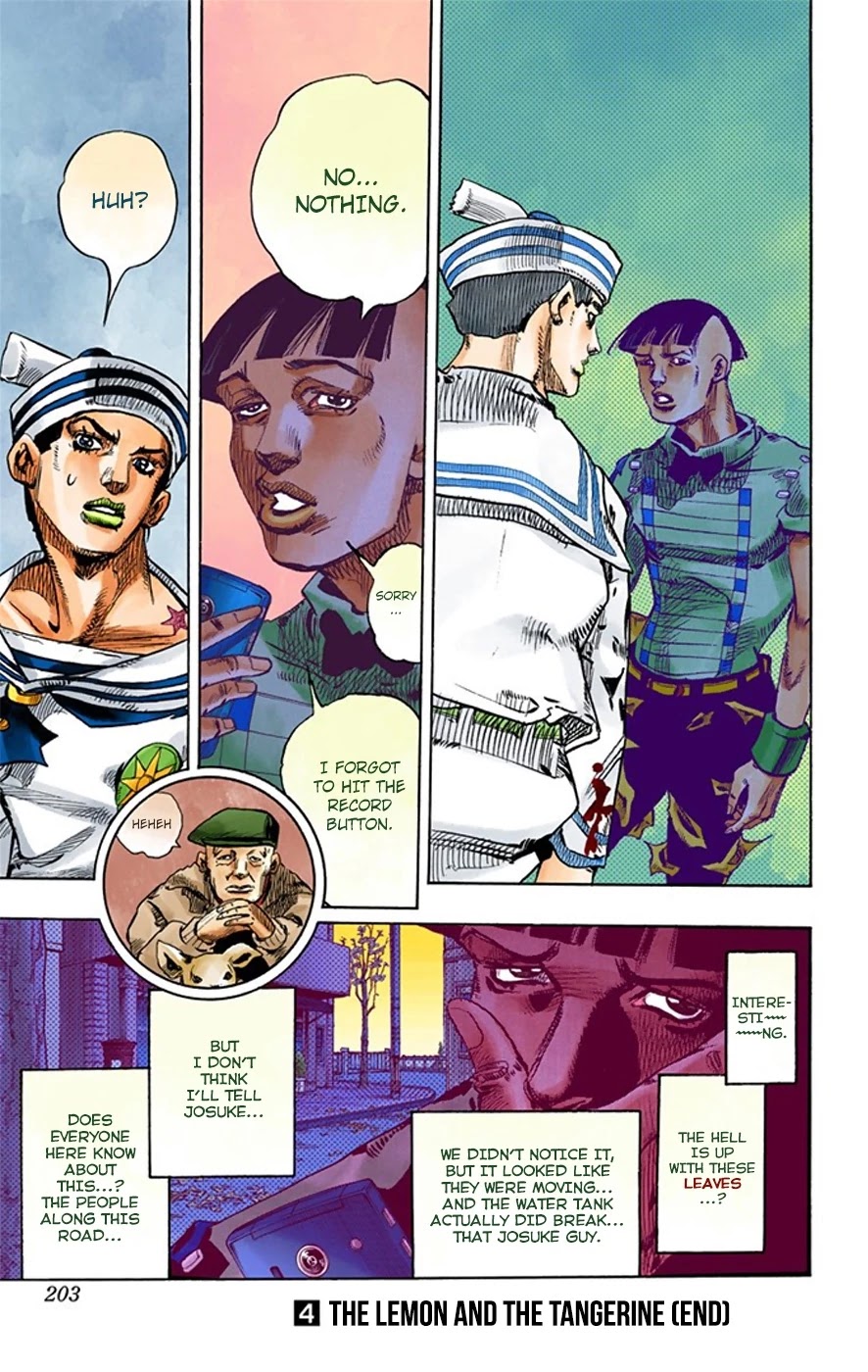 JoJo's Bizarre Adventure Part 8 - JoJolion (Official Colored) Chapter 18 page 51 - Chapter 18: Shakedown Road Part 1