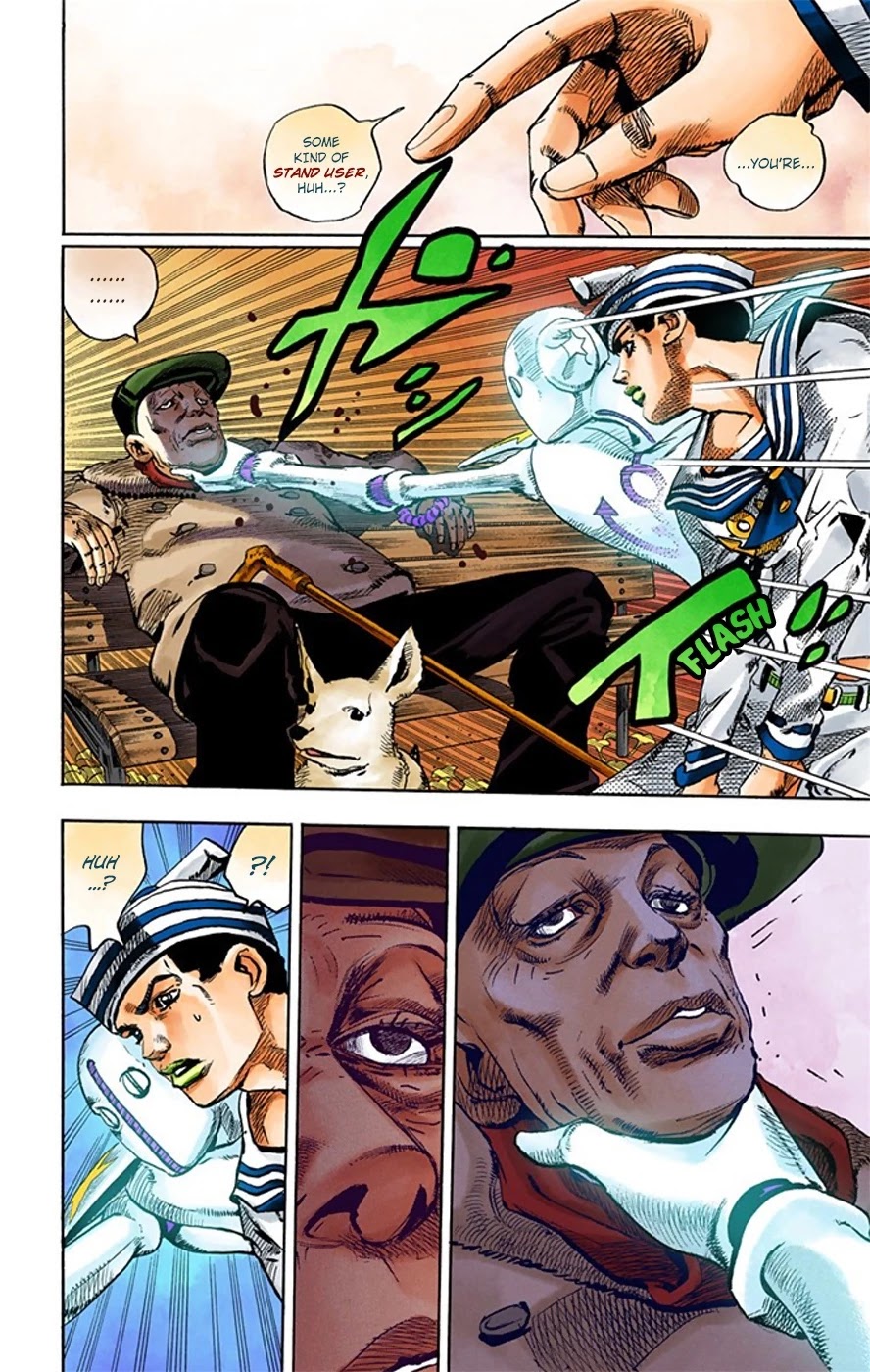 JoJo's Bizarre Adventure Part 8 - JoJolion (Official Colored) Chapter 19 page 12 - Chapter 19: Shakedown Road Part 2