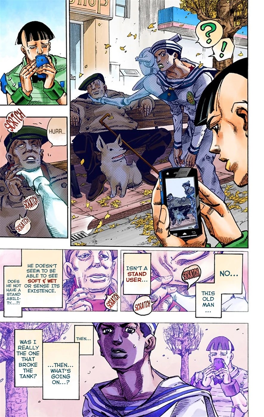 JoJo's Bizarre Adventure Part 8 - JoJolion (Official Colored) Chapter 19 page 13 - Chapter 19: Shakedown Road Part 2