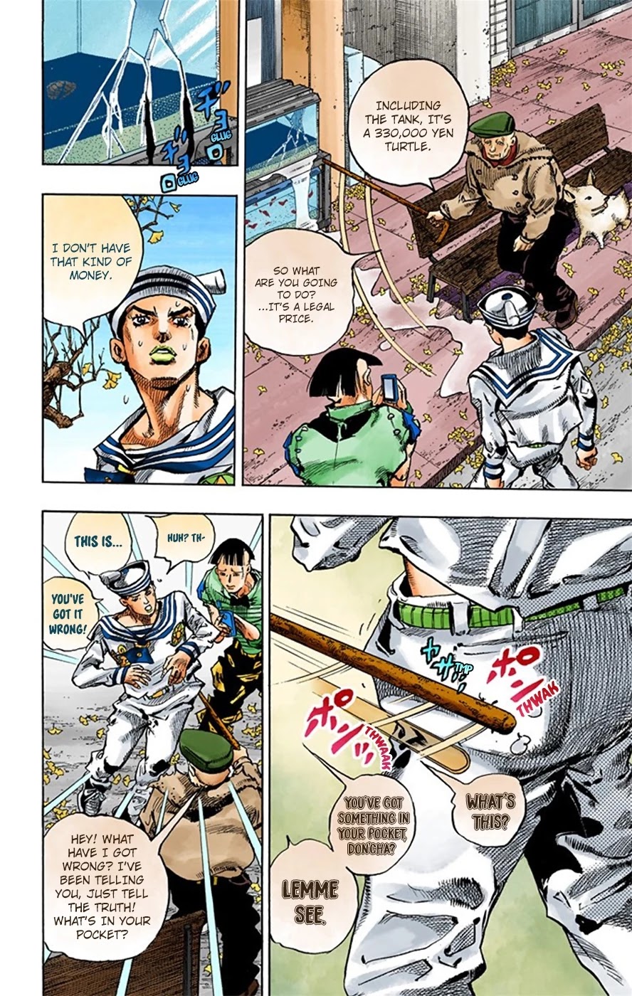 JoJo's Bizarre Adventure Part 8 - JoJolion (Official Colored) Chapter 19 page 14 - Chapter 19: Shakedown Road Part 2