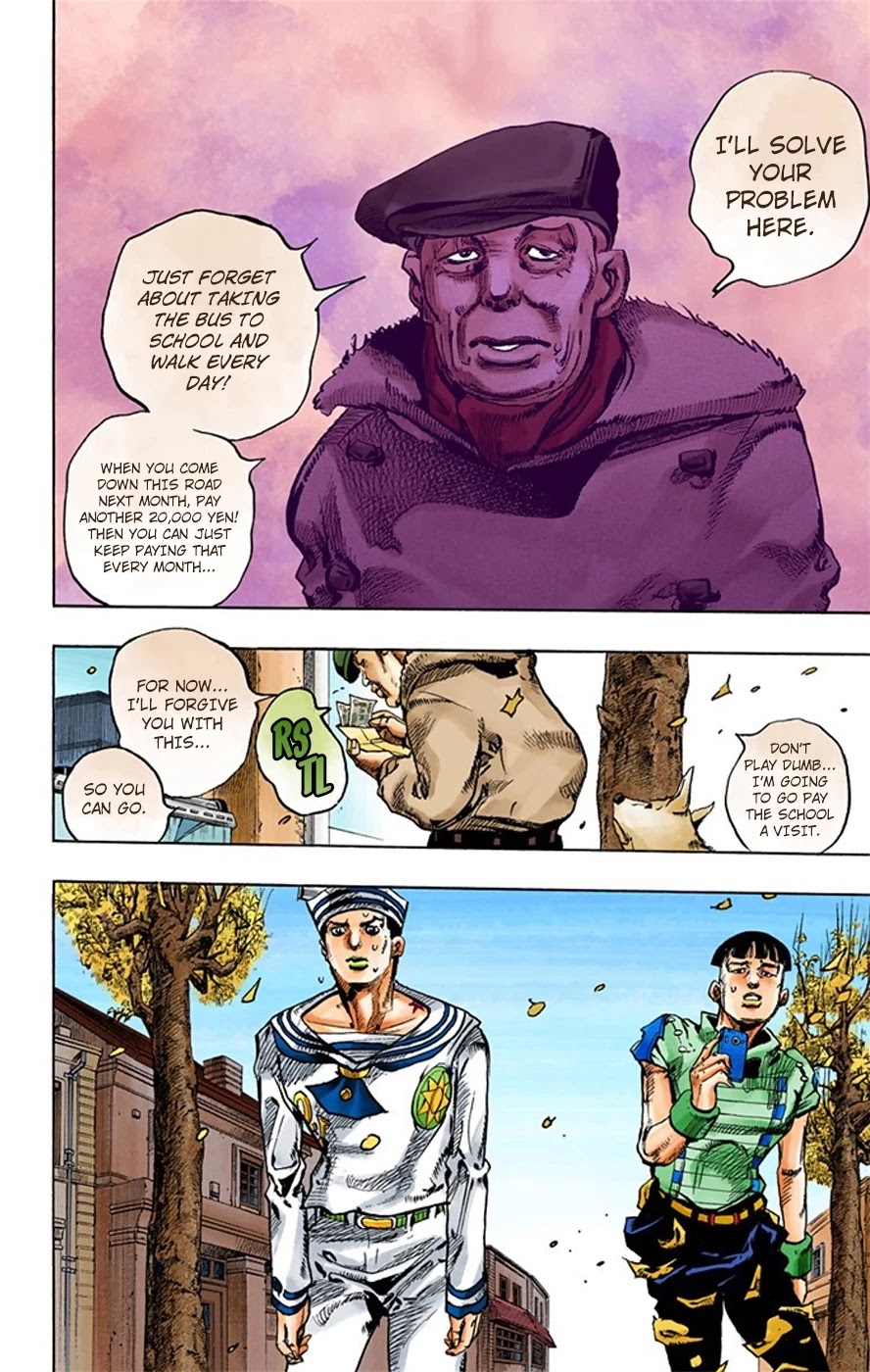 JoJo's Bizarre Adventure Part 8 - JoJolion (Official Colored) Chapter 19 page 16 - Chapter 19: Shakedown Road Part 2
