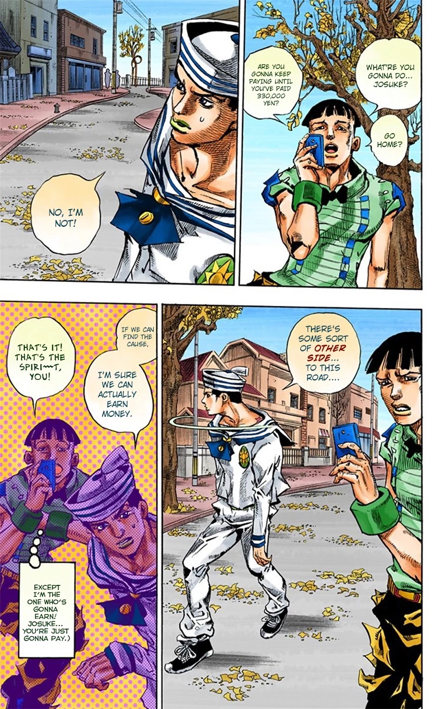 JoJo's Bizarre Adventure Part 8 - JoJolion (Official Colored) Chapter 19 page 19 - Chapter 19: Shakedown Road Part 2