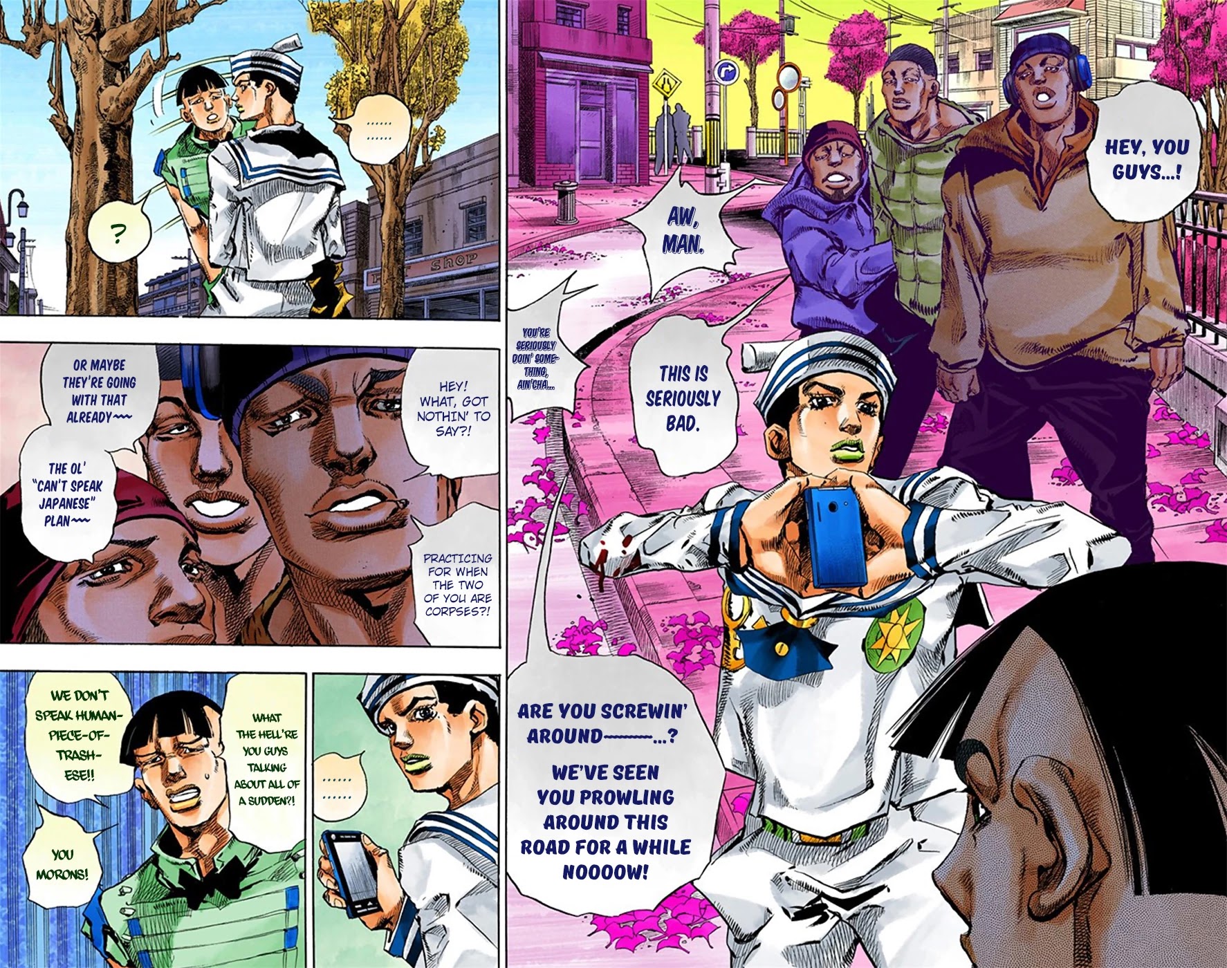 JoJo's Bizarre Adventure Part 8 - JoJolion (Official Colored) Chapter 19 page 22 - Chapter 19: Shakedown Road Part 2