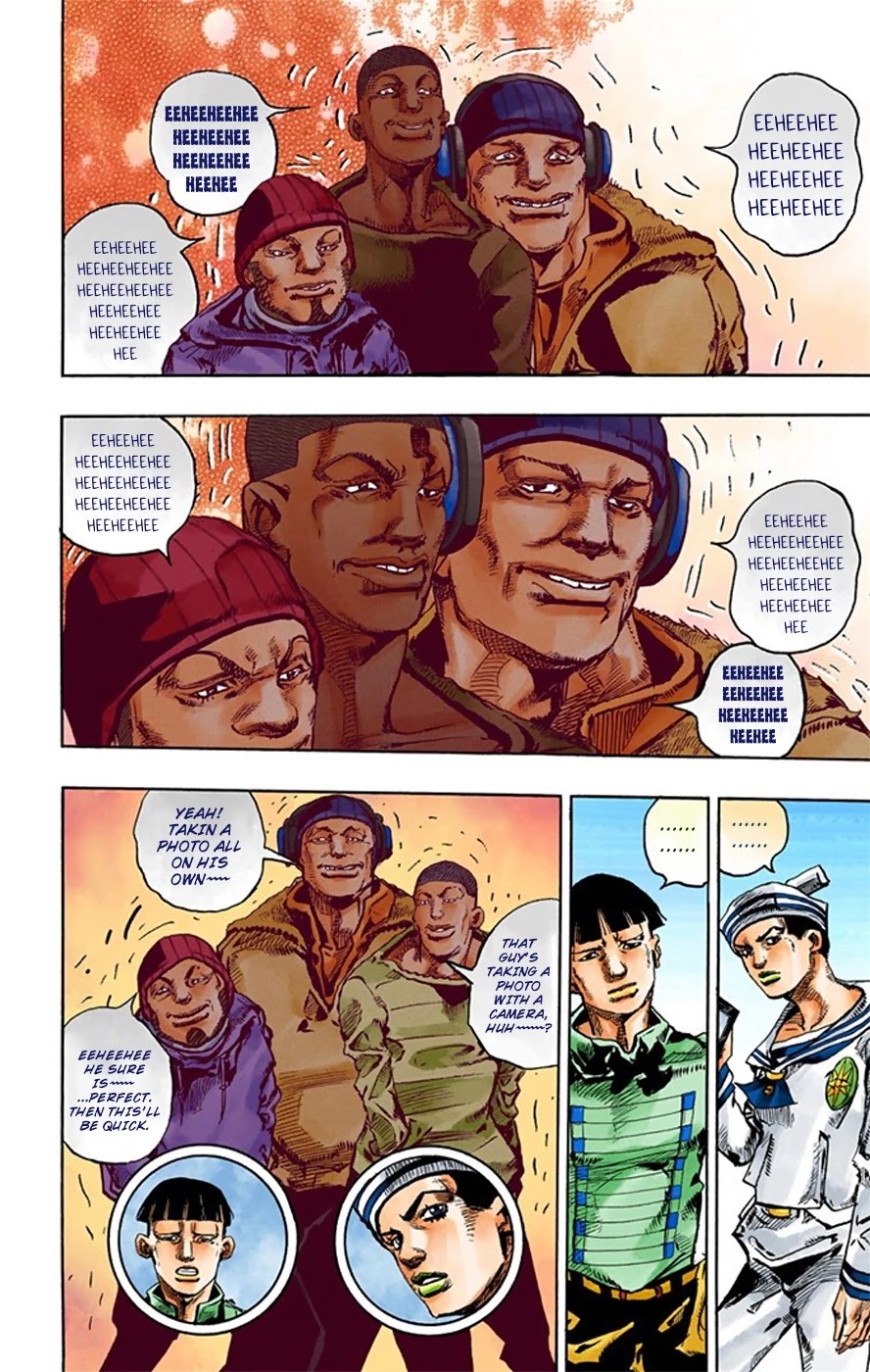 JoJo's Bizarre Adventure Part 8 - JoJolion (Official Colored) Chapter 19 page 23 - Chapter 19: Shakedown Road Part 2