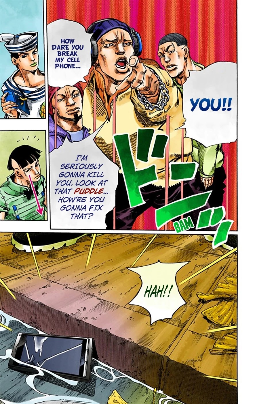 JoJo's Bizarre Adventure Part 8 - JoJolion (Official Colored) Chapter 19 page 24 - Chapter 19: Shakedown Road Part 2