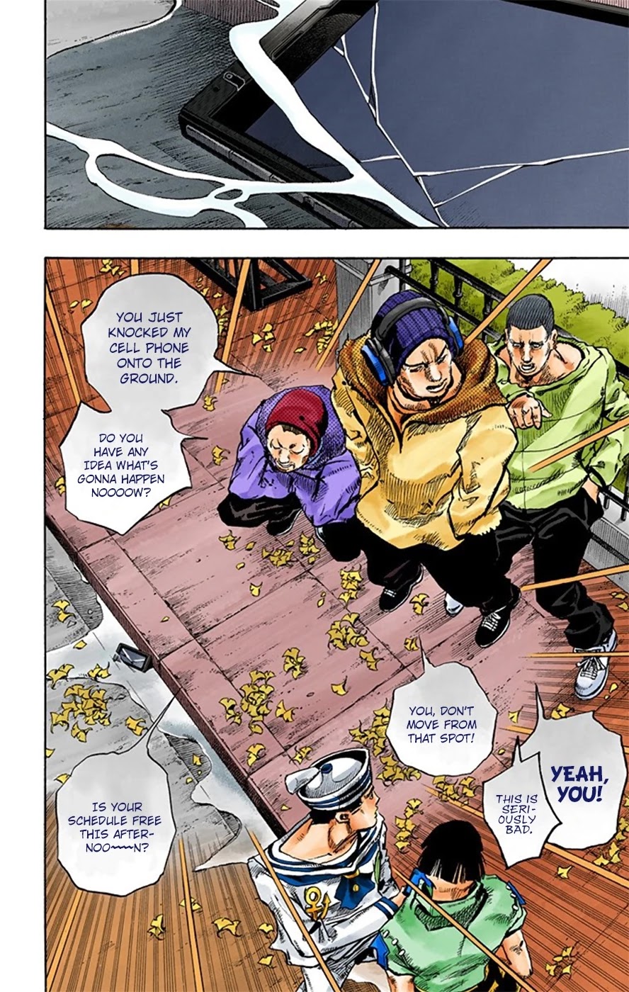 JoJo's Bizarre Adventure Part 8 - JoJolion (Official Colored) Chapter 19 page 25 - Chapter 19: Shakedown Road Part 2
