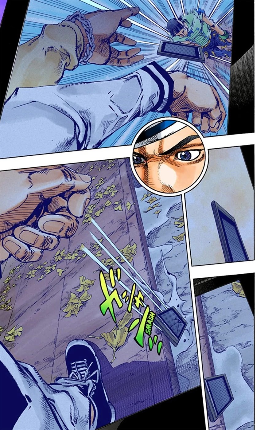 JoJo's Bizarre Adventure Part 8 - JoJolion (Official Colored) Chapter 19 page 28 - Chapter 19: Shakedown Road Part 2