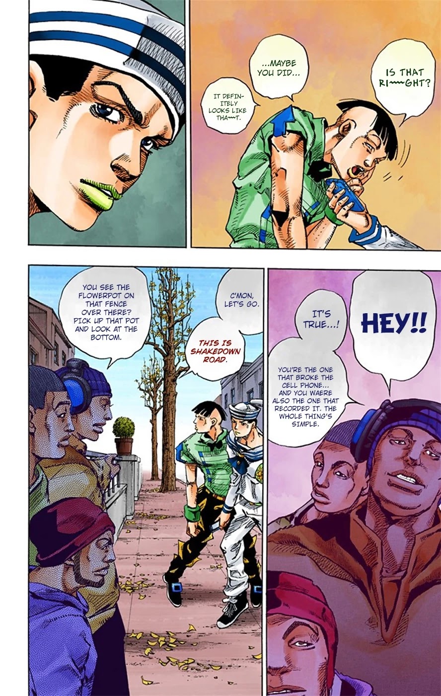 JoJo's Bizarre Adventure Part 8 - JoJolion (Official Colored) Chapter 19 page 31 - Chapter 19: Shakedown Road Part 2