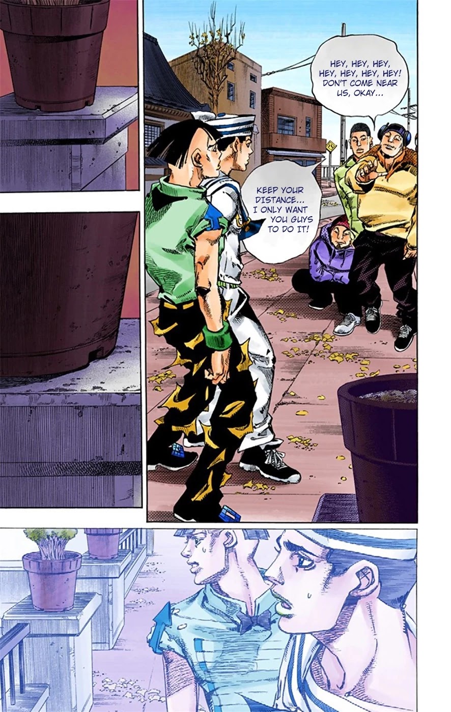 JoJo's Bizarre Adventure Part 8 - JoJolion (Official Colored) Chapter 19 page 32 - Chapter 19: Shakedown Road Part 2