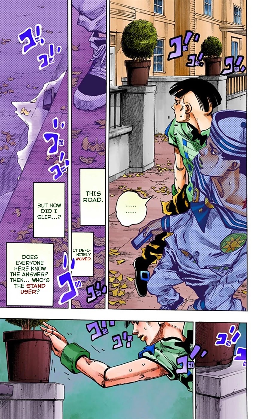 JoJo's Bizarre Adventure Part 8 - JoJolion (Official Colored) Chapter 19 page 34 - Chapter 19: Shakedown Road Part 2