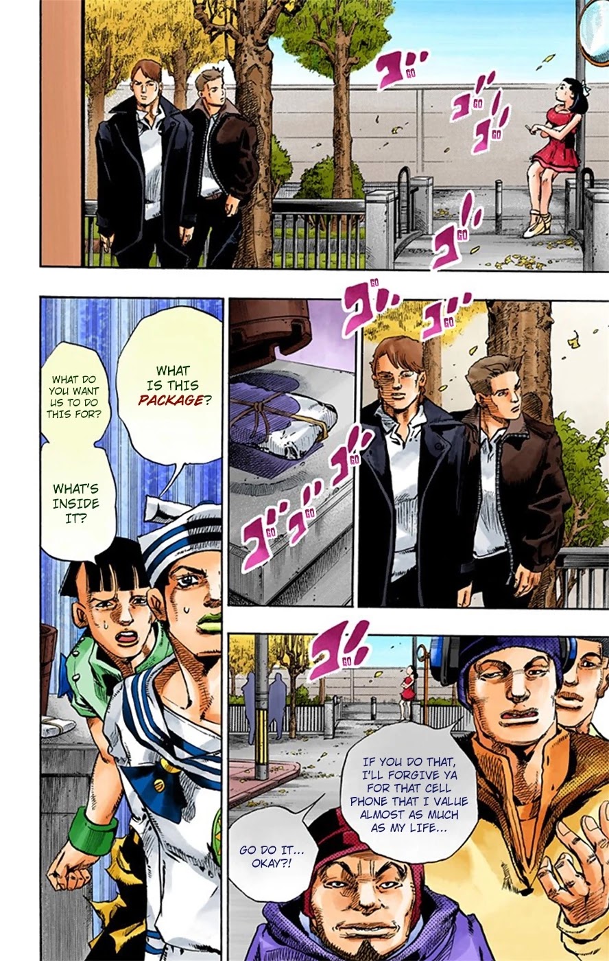 JoJo's Bizarre Adventure Part 8 - JoJolion (Official Colored) Chapter 19 page 36 - Chapter 19: Shakedown Road Part 2