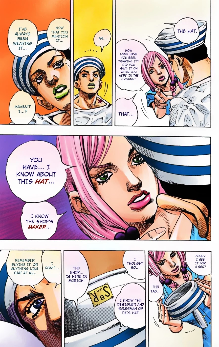 JoJo's Bizarre Adventure Part 8 - JoJolion (Official Colored) Chapter 2 page 16 - Chapter 2: Soft & Wet Part 1