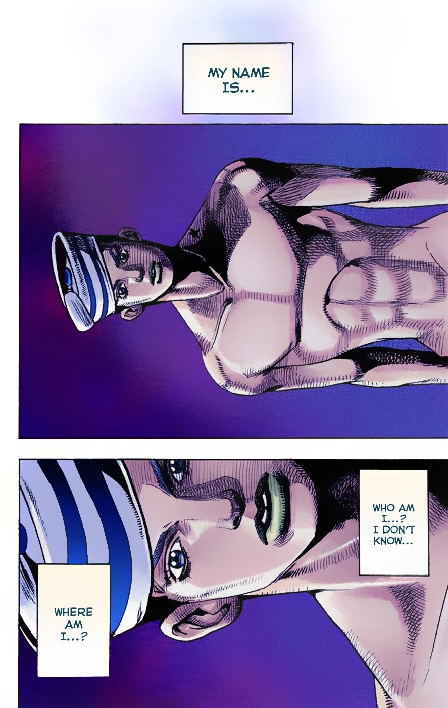 JoJo's Bizarre Adventure Part 8 - JoJolion (Official Colored) Chapter 2 page 3 - Chapter 2: Soft & Wet Part 1