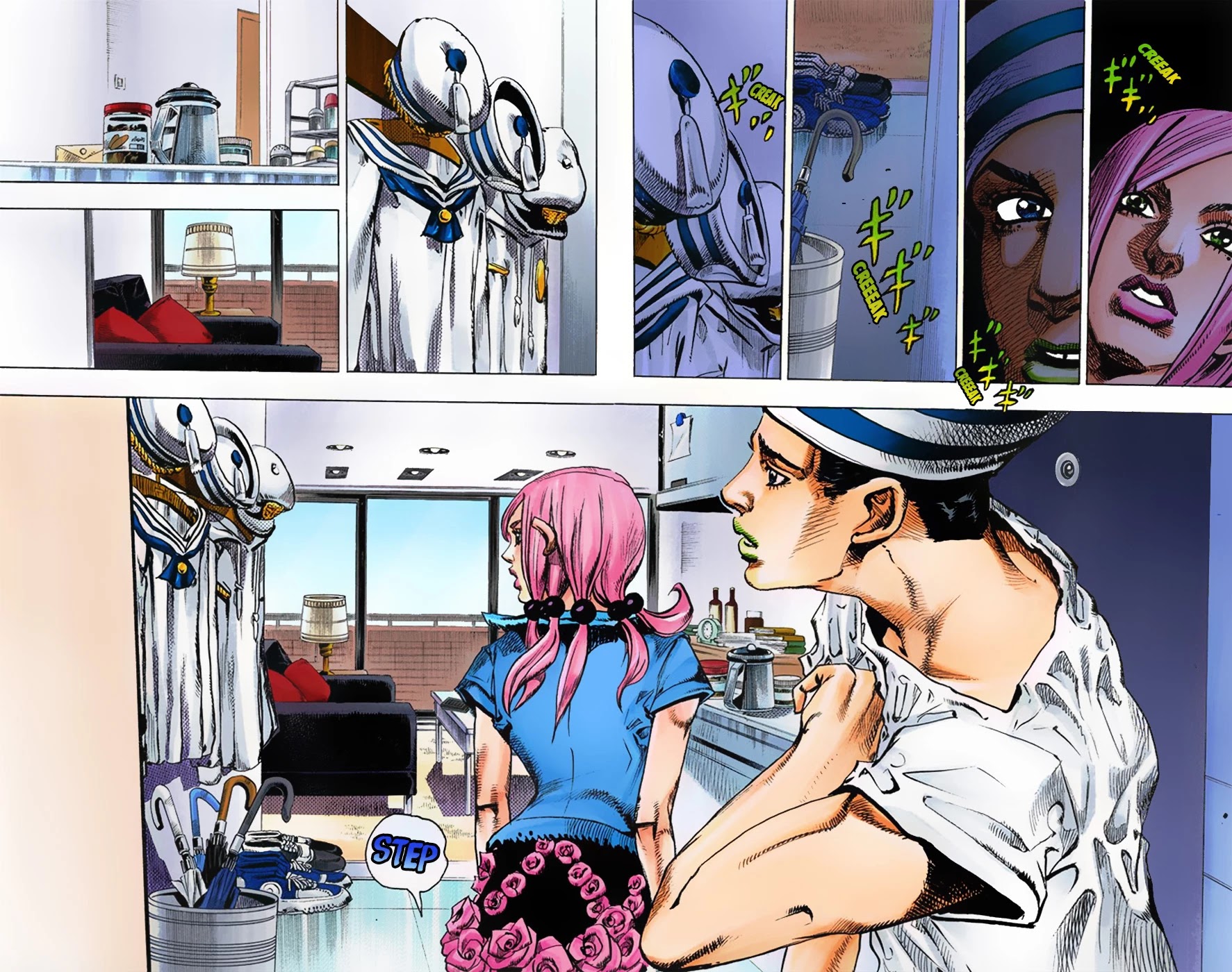 JoJo's Bizarre Adventure Part 8 - JoJolion (Official Colored) Chapter 2 page 42 - Chapter 2: Soft & Wet Part 1
