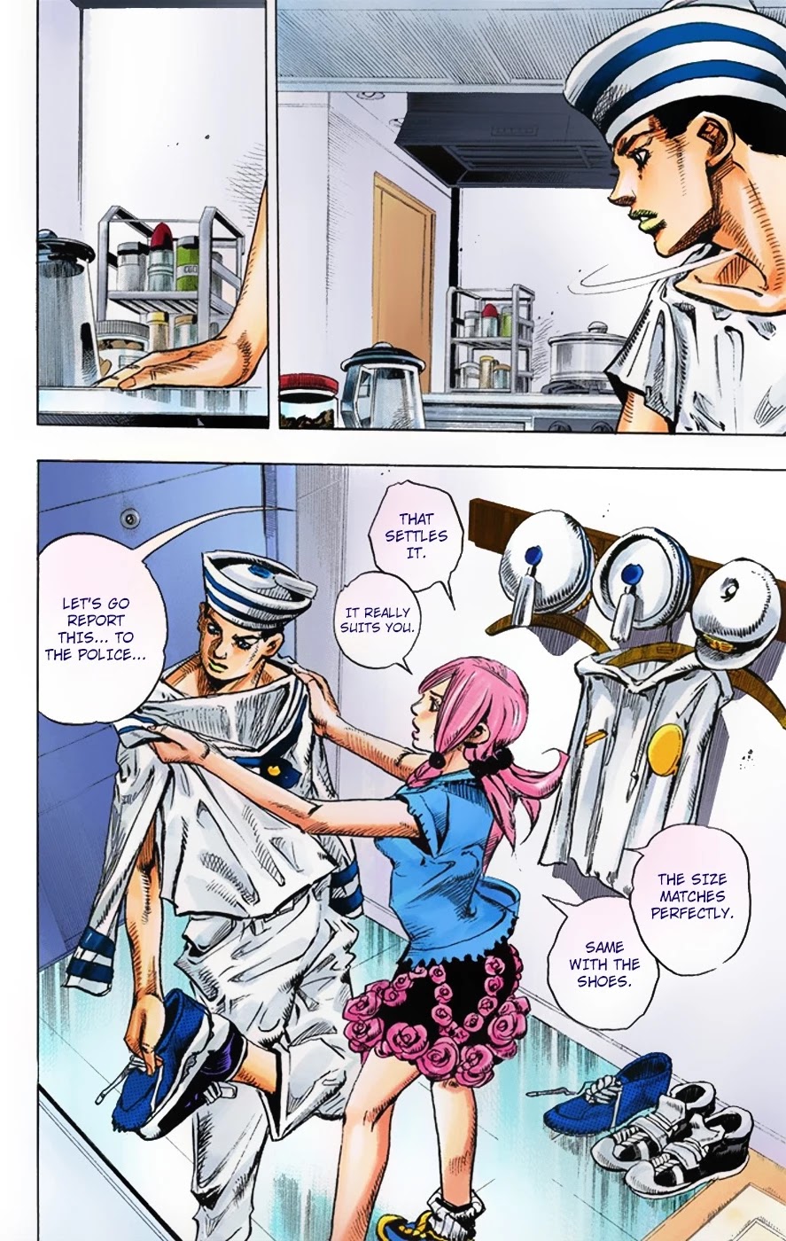 JoJo's Bizarre Adventure Part 8 - JoJolion (Official Colored) Chapter 2 page 43 - Chapter 2: Soft & Wet Part 1