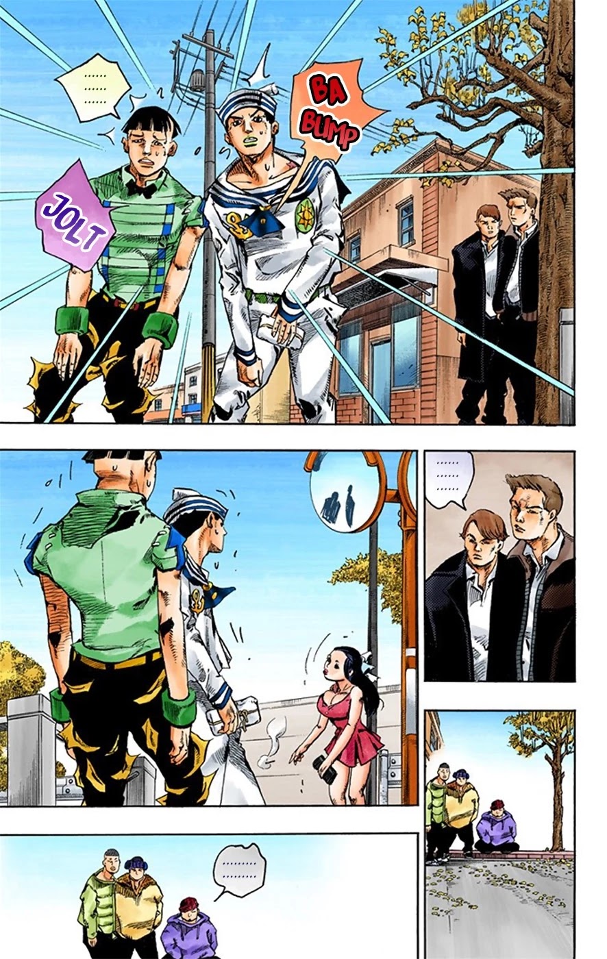 JoJo's Bizarre Adventure Part 8 - JoJolion (Official Colored) Chapter 20 page 11 - Chapter 20: Shakedown Road Part 3