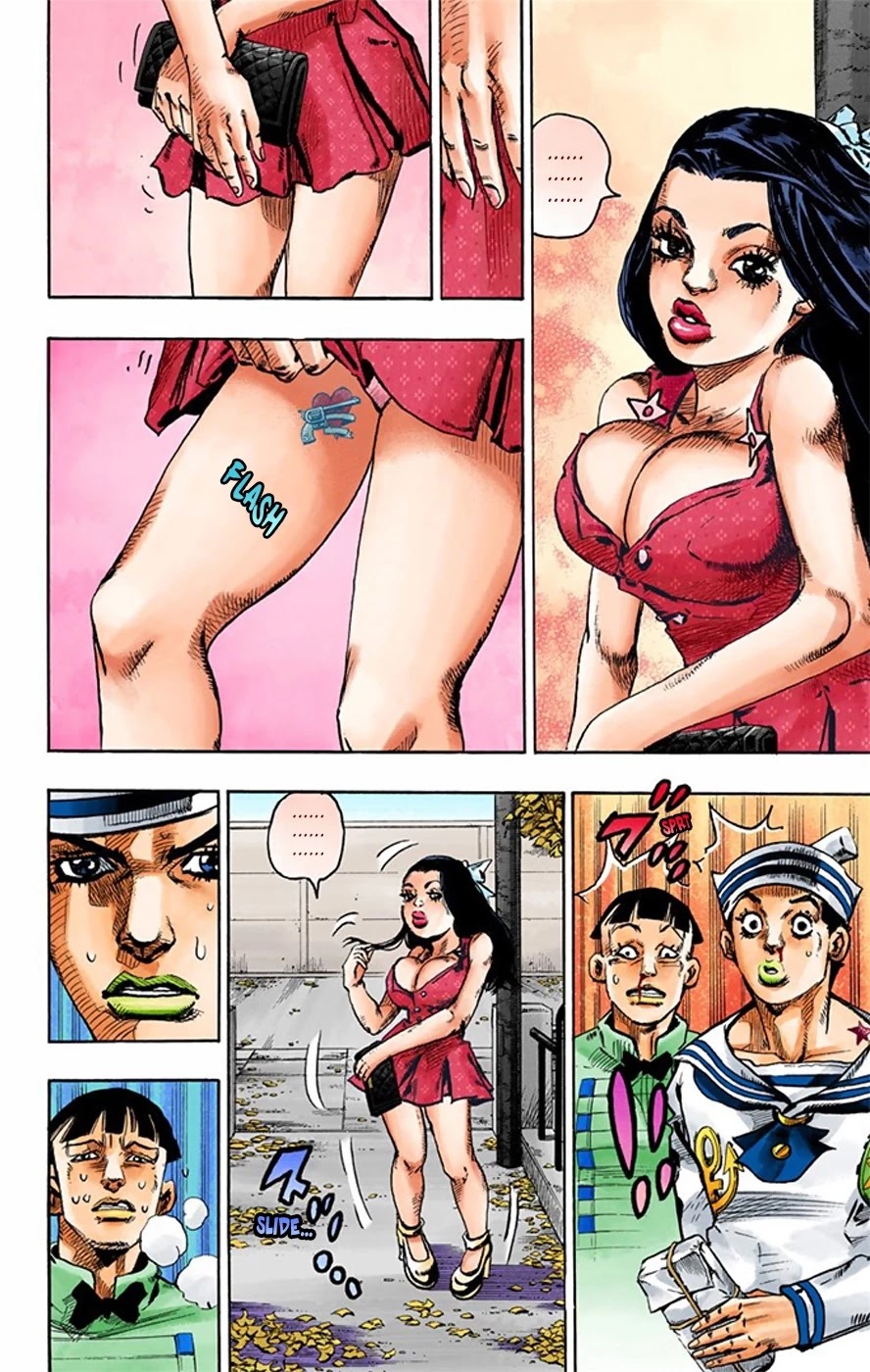 JoJo's Bizarre Adventure Part 8 - JoJolion (Official Colored) Chapter 20 page 12 - Chapter 20: Shakedown Road Part 3