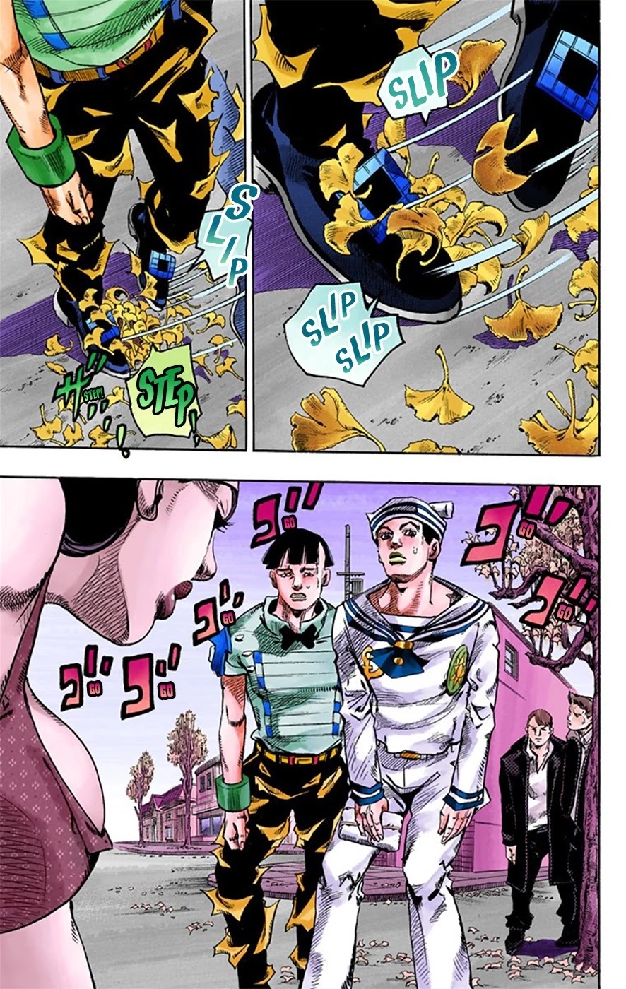 JoJo's Bizarre Adventure Part 8 - JoJolion (Official Colored) Chapter 20 page 15 - Chapter 20: Shakedown Road Part 3