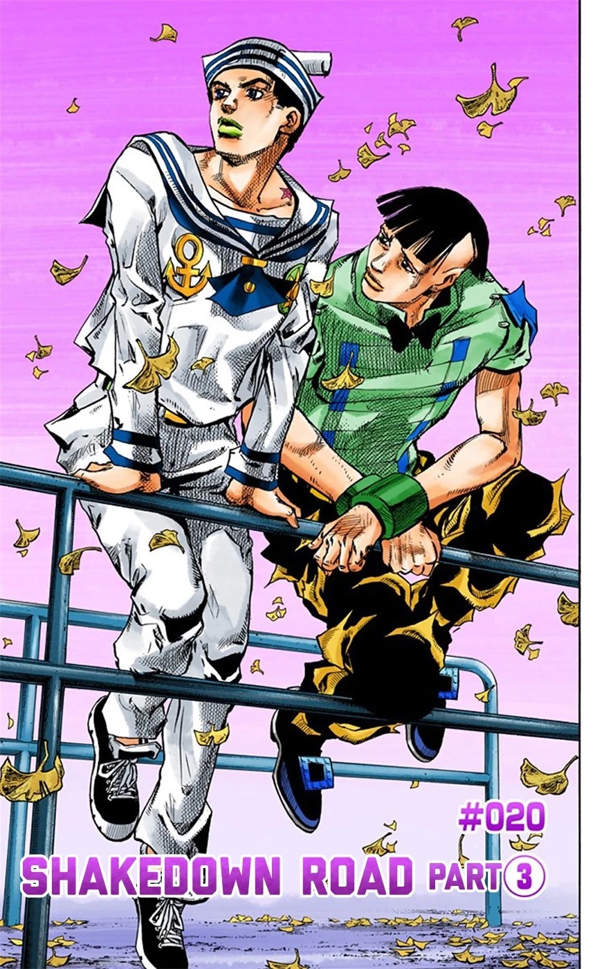 JoJo's Bizarre Adventure Part 8 - JoJolion (Official Colored) Chapter 20 page 2 - Chapter 20: Shakedown Road Part 3