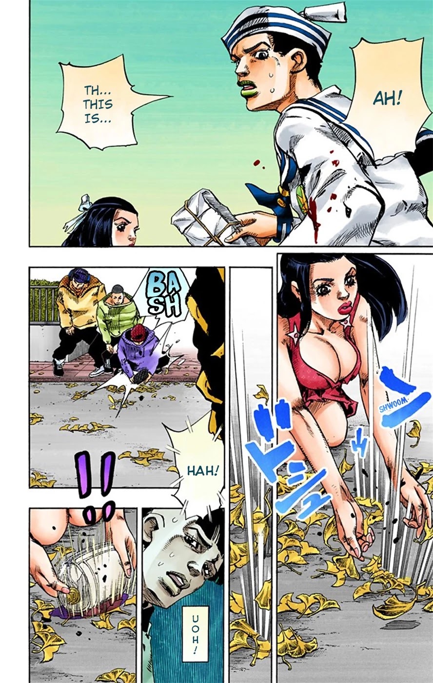 JoJo's Bizarre Adventure Part 8 - JoJolion (Official Colored) Chapter 20 page 21 - Chapter 20: Shakedown Road Part 3