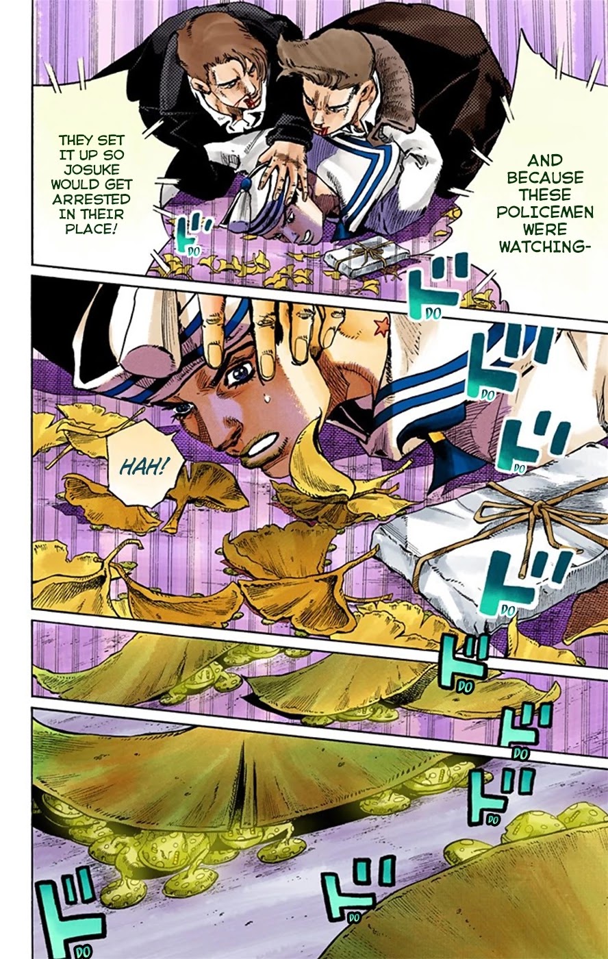 JoJo's Bizarre Adventure Part 8 - JoJolion (Official Colored) Chapter 20 page 25 - Chapter 20: Shakedown Road Part 3