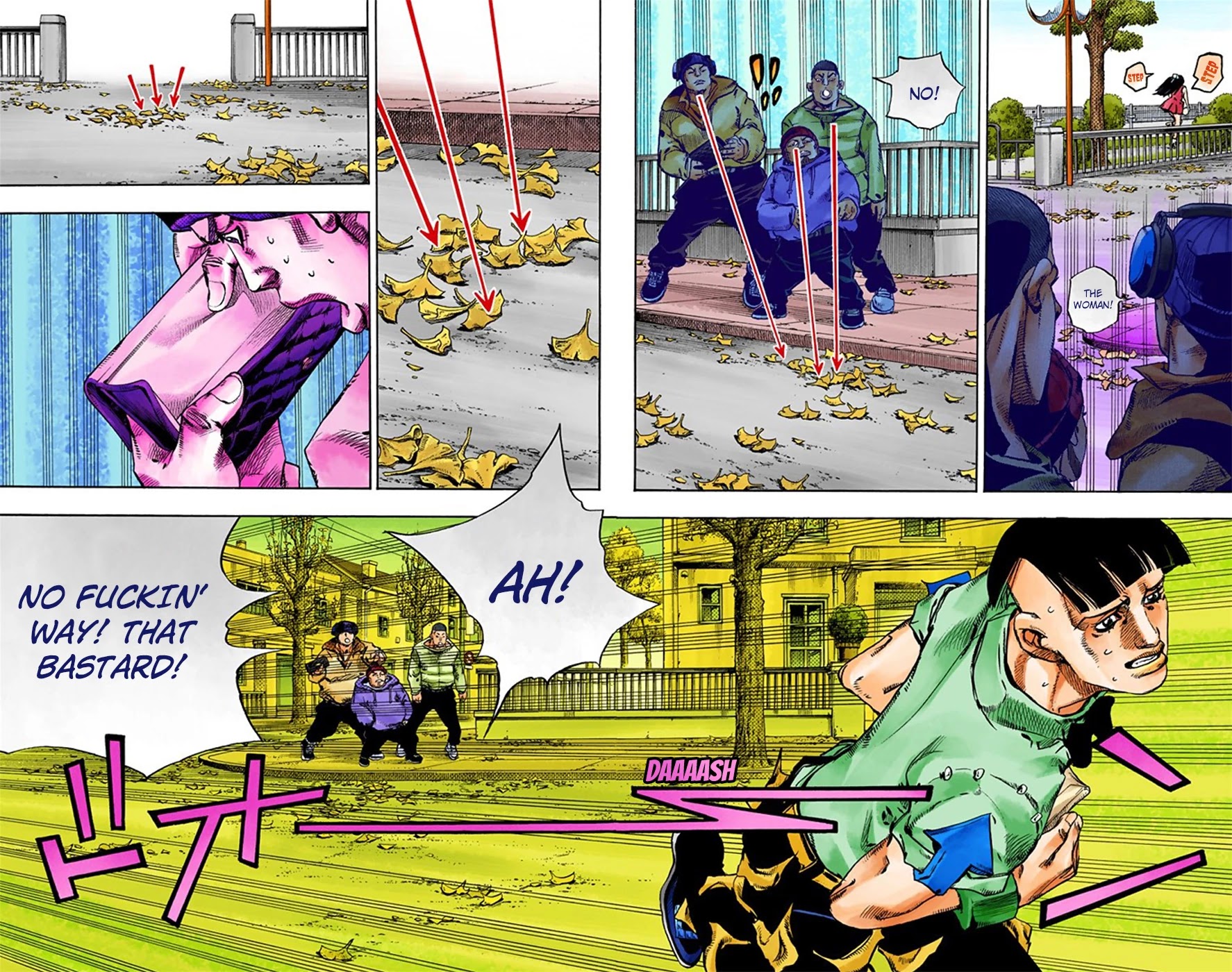 JoJo's Bizarre Adventure Part 8 - JoJolion (Official Colored) Chapter 20 page 29 - Chapter 20: Shakedown Road Part 3