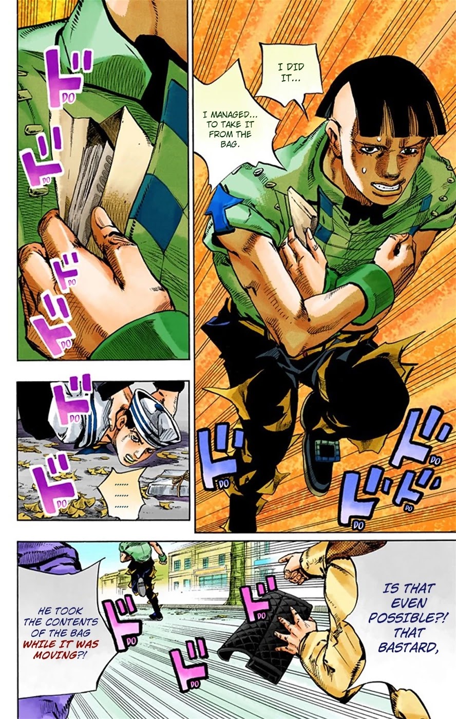 JoJo's Bizarre Adventure Part 8 - JoJolion (Official Colored) Chapter 20 page 30 - Chapter 20: Shakedown Road Part 3
