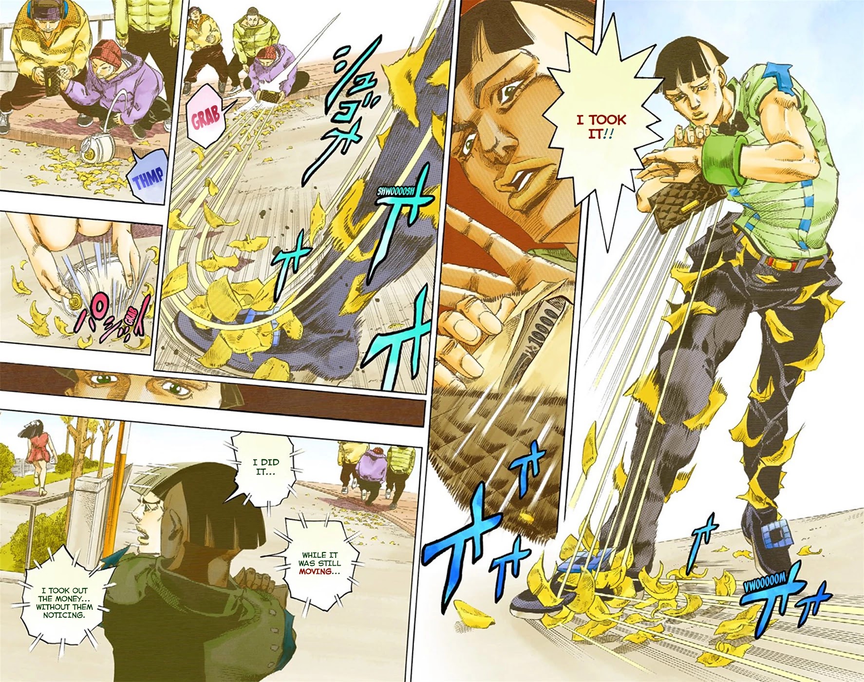 JoJo's Bizarre Adventure Part 8 - JoJolion (Official Colored) Chapter 20 page 32 - Chapter 20: Shakedown Road Part 3