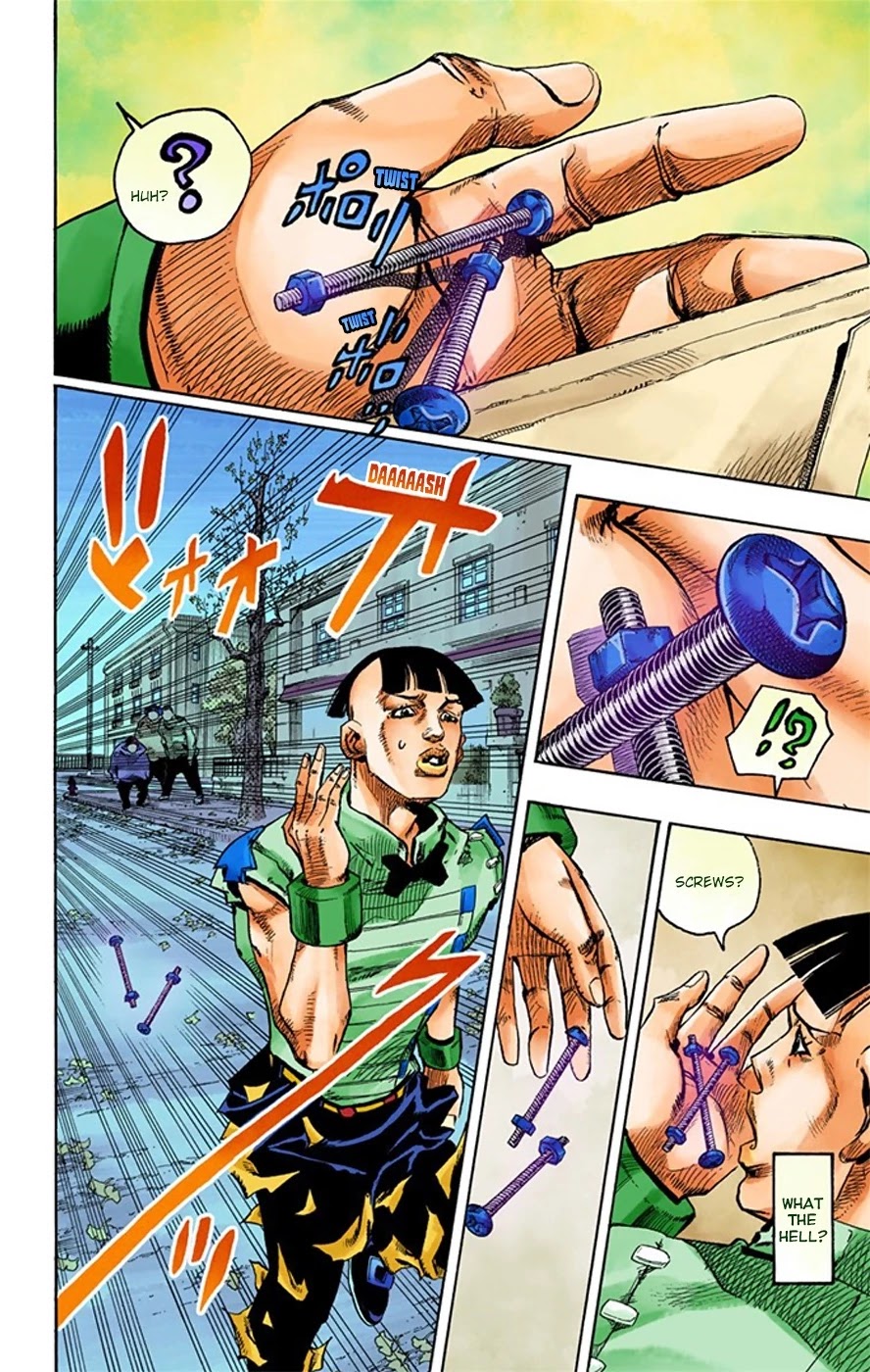 JoJo's Bizarre Adventure Part 8 - JoJolion (Official Colored) Chapter 20 page 33 - Chapter 20: Shakedown Road Part 3