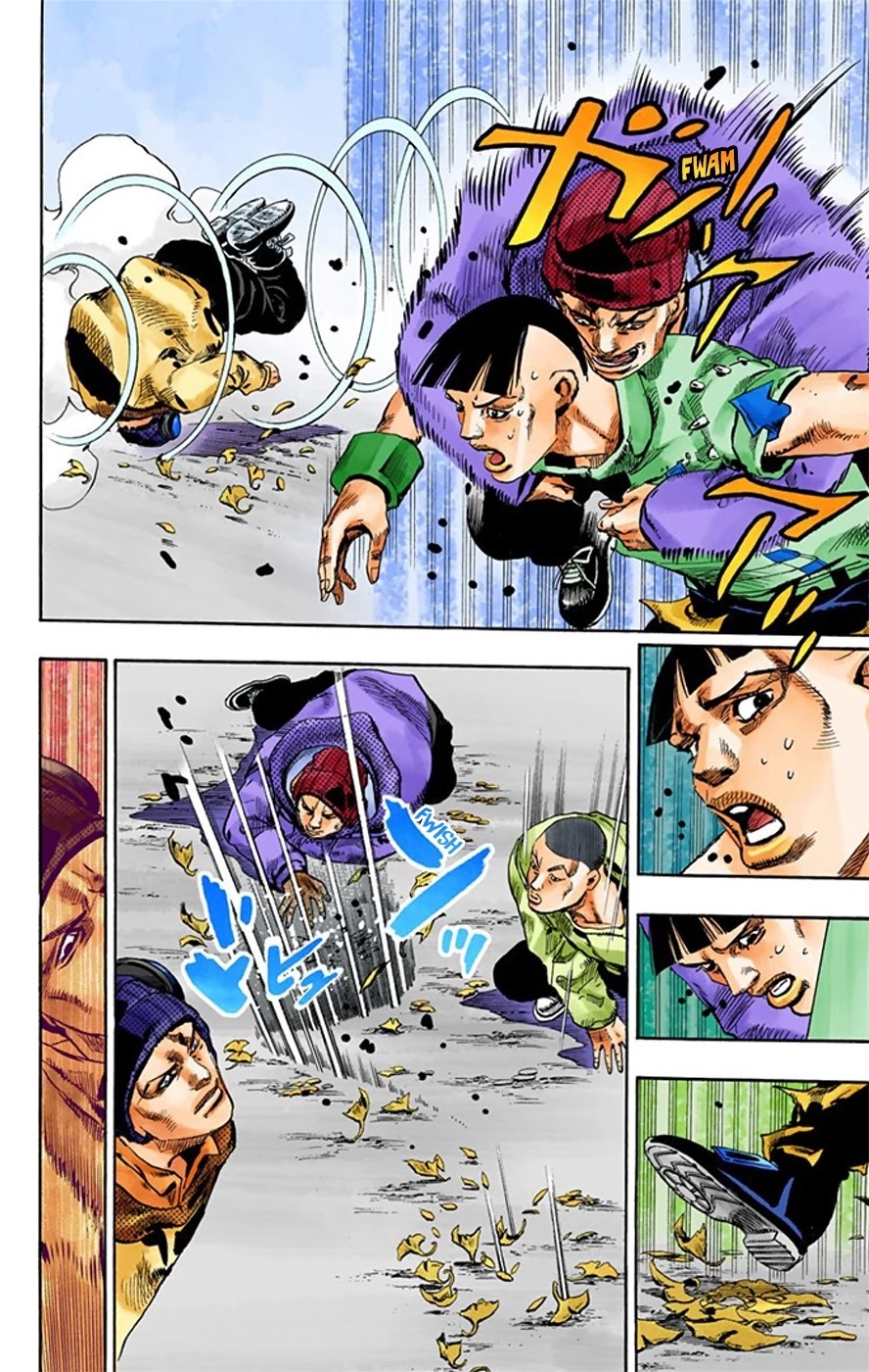JoJo's Bizarre Adventure Part 8 - JoJolion (Official Colored) Chapter 20 page 37 - Chapter 20: Shakedown Road Part 3