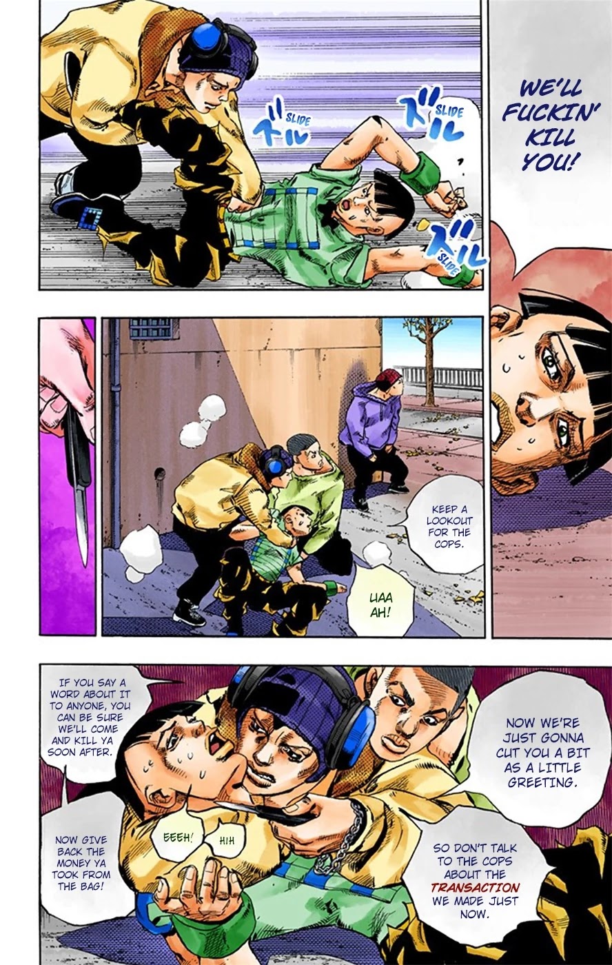 JoJo's Bizarre Adventure Part 8 - JoJolion (Official Colored) Chapter 20 page 39 - Chapter 20: Shakedown Road Part 3
