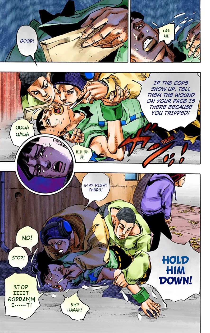 JoJo's Bizarre Adventure Part 8 - JoJolion (Official Colored) Chapter 20 page 40 - Chapter 20: Shakedown Road Part 3