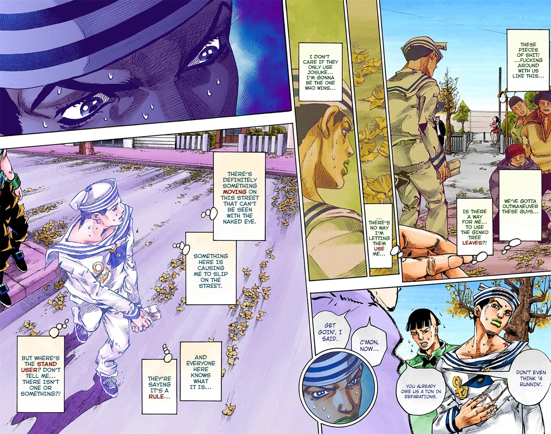 JoJo's Bizarre Adventure Part 8 - JoJolion (Official Colored) Chapter 20 page 9 - Chapter 20: Shakedown Road Part 3