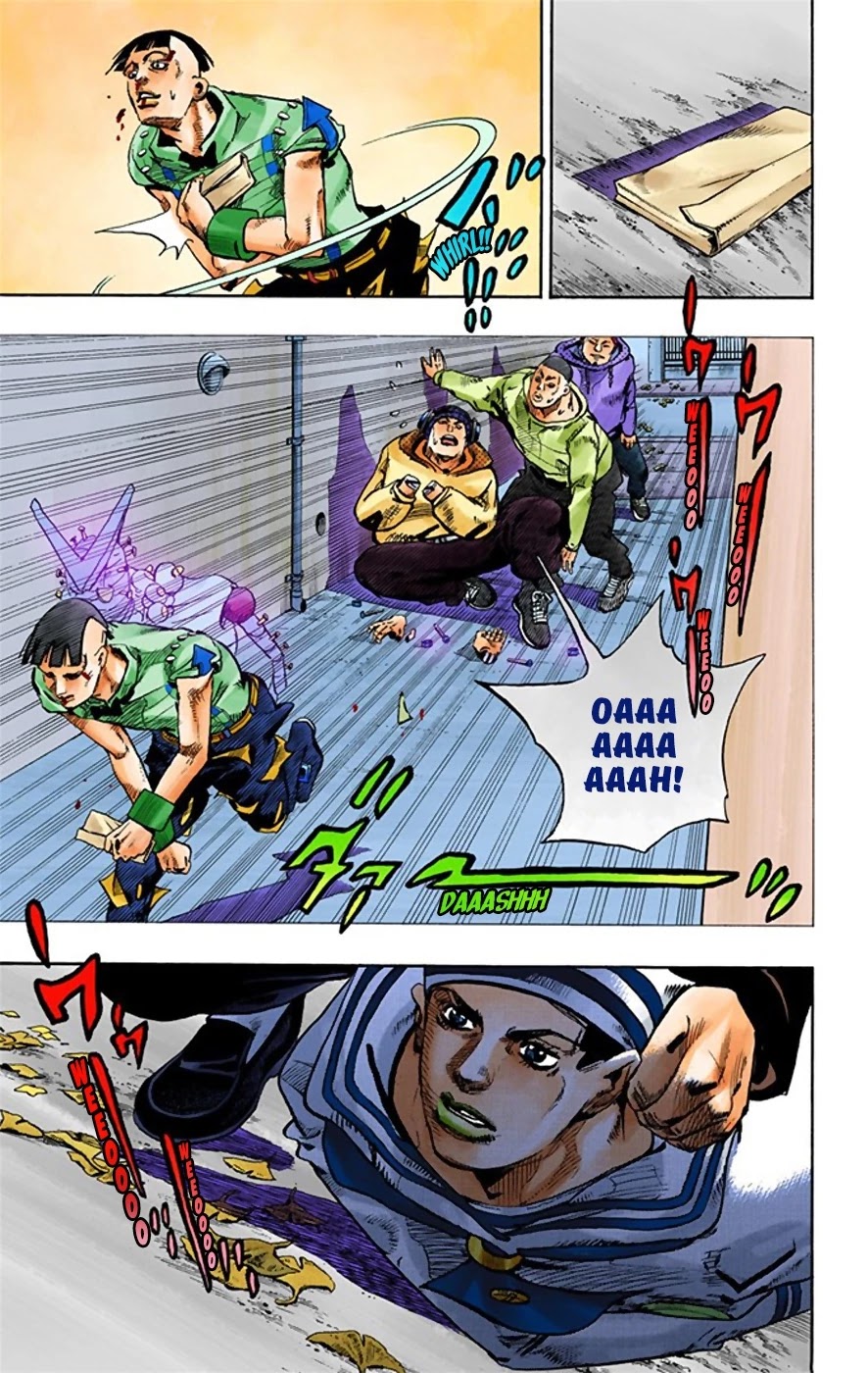 JoJo's Bizarre Adventure Part 8 - JoJolion (Official Colored) Chapter 21 page 10 - Chapter 21: Shakedown Road Part 4