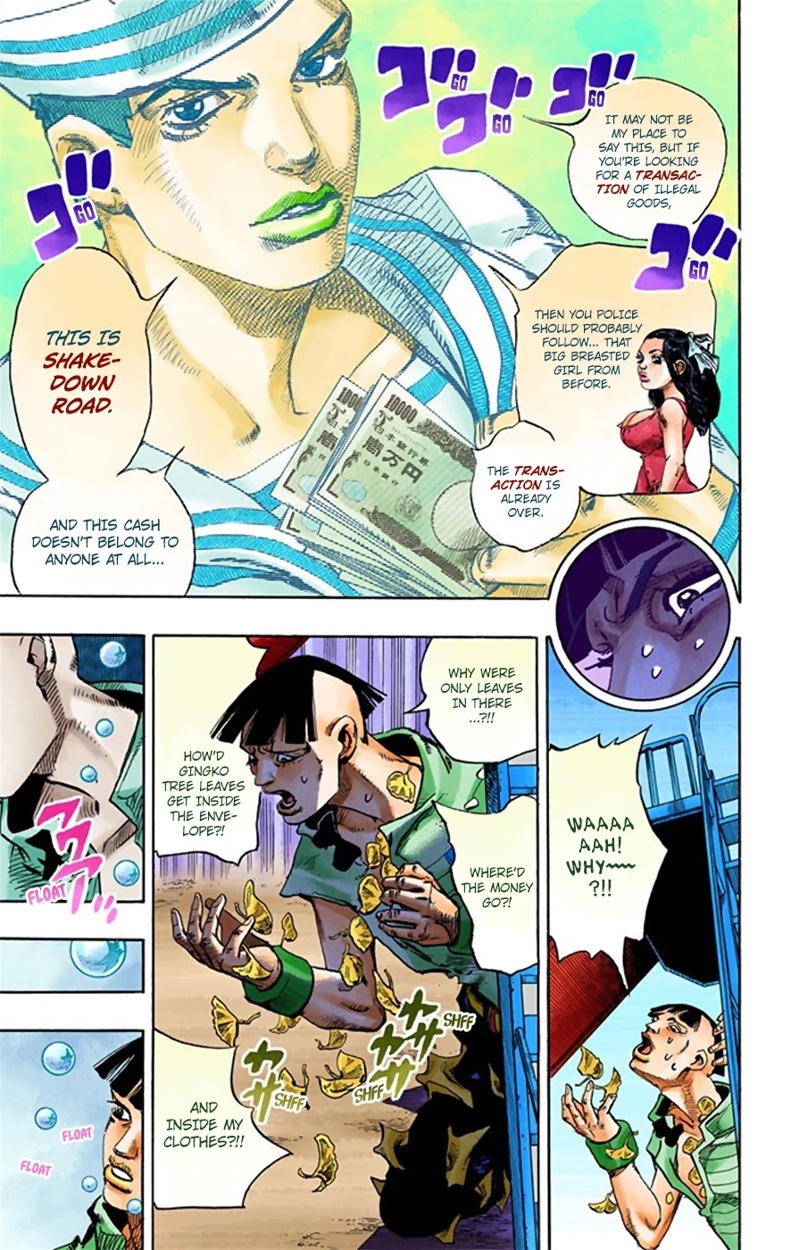 JoJo's Bizarre Adventure Part 8 - JoJolion (Official Colored) Chapter 21 page 18 - Chapter 21: Shakedown Road Part 4